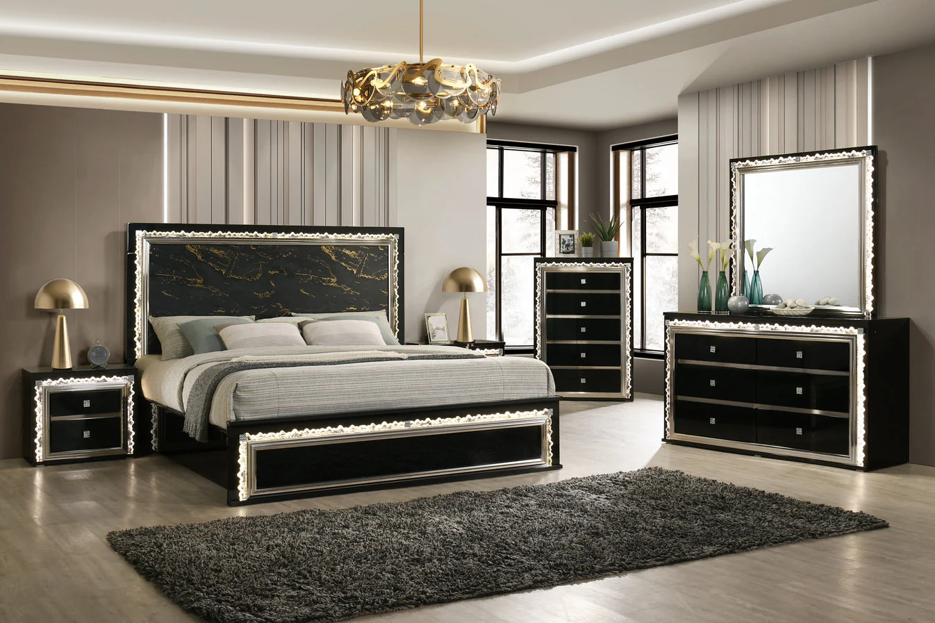 Marco Black Bedroom Set