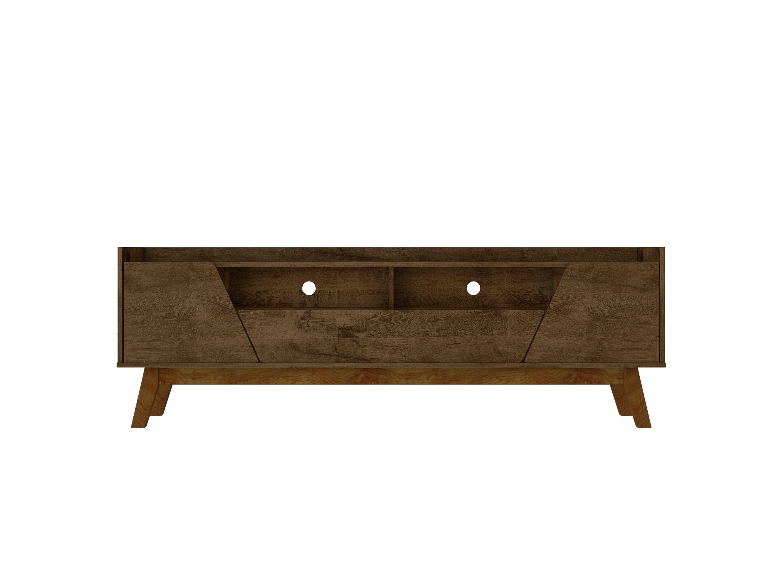 Marcus 70.86 TV Stand in Rustic Brown
