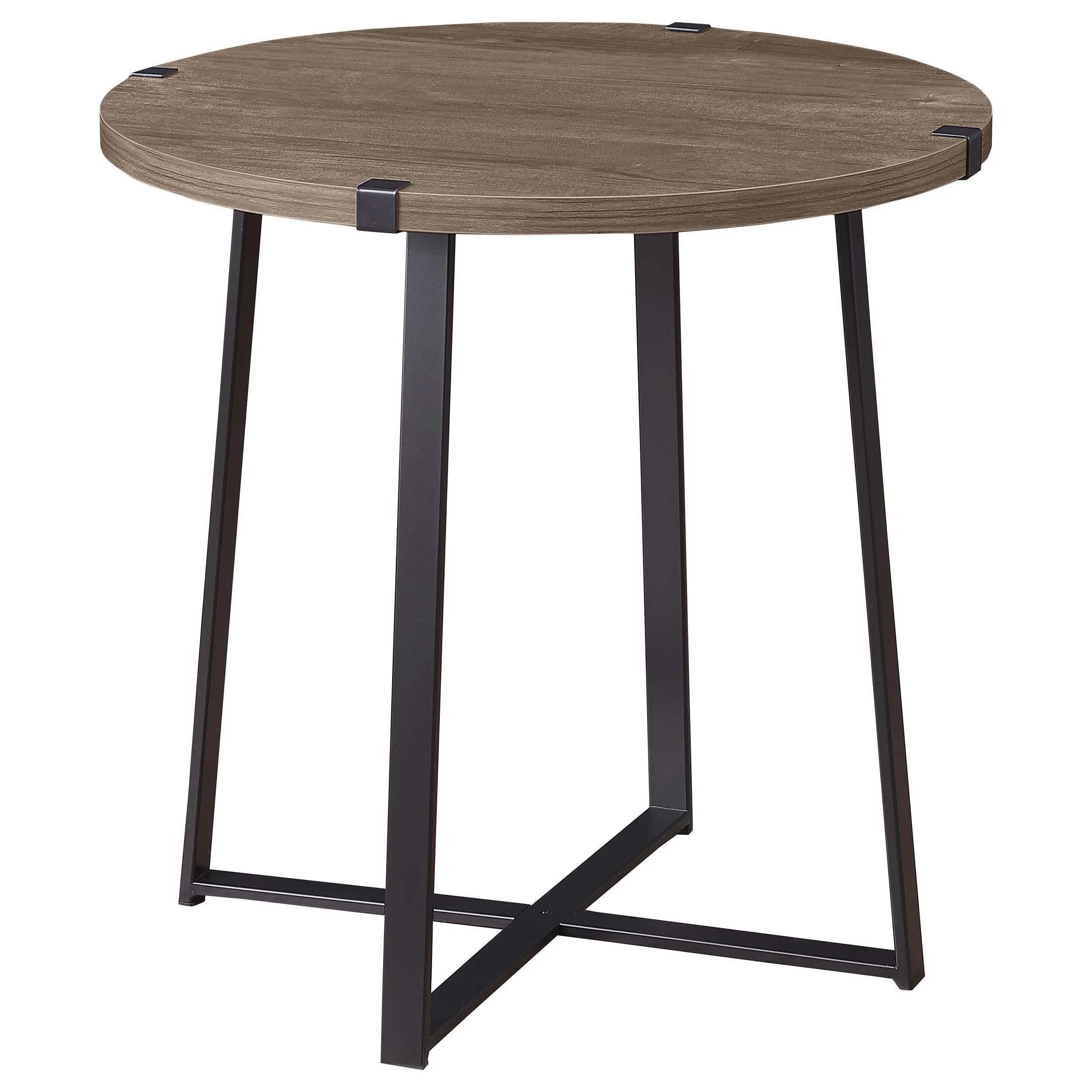 Marcus Gray Round Engineered Wood Side End Table - Image 2