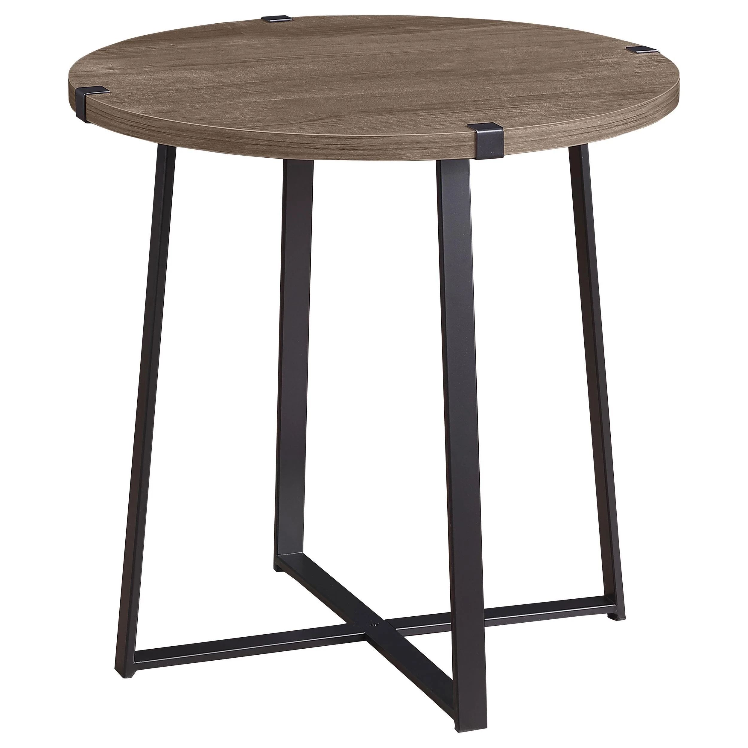 Marcus Gray Round Engineered Wood Side End Table - Image 4