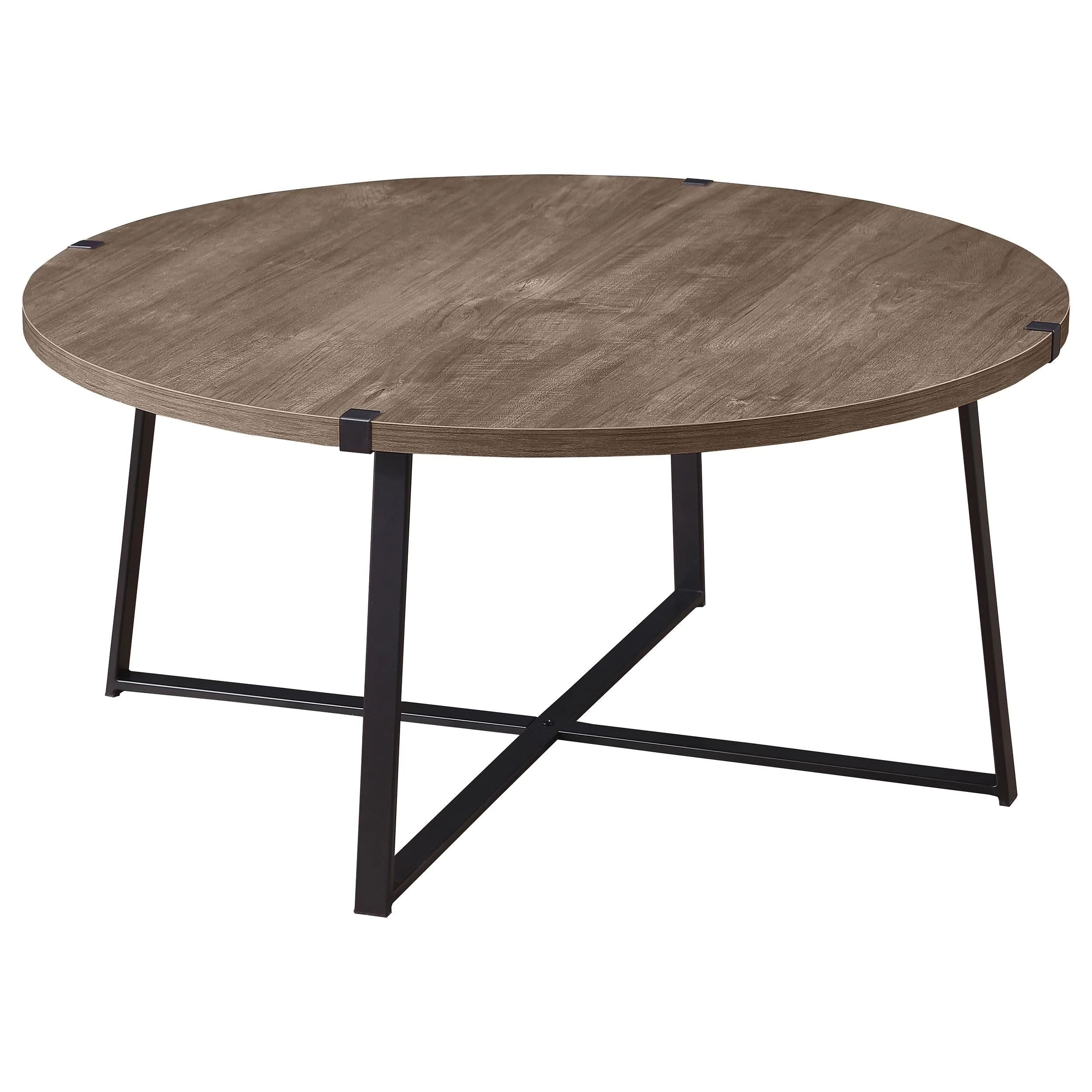 Marcus Light Brown 3-Piece Round Coffee and End Table Set - Image 3