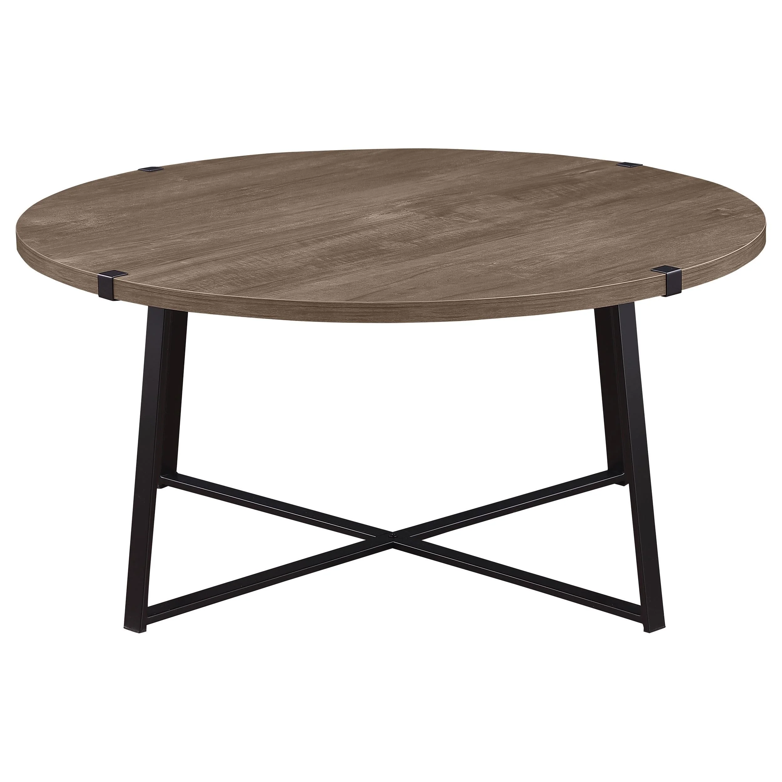 Marcus Light Brown 3-Piece Round Coffee and End Table Set - Image 4