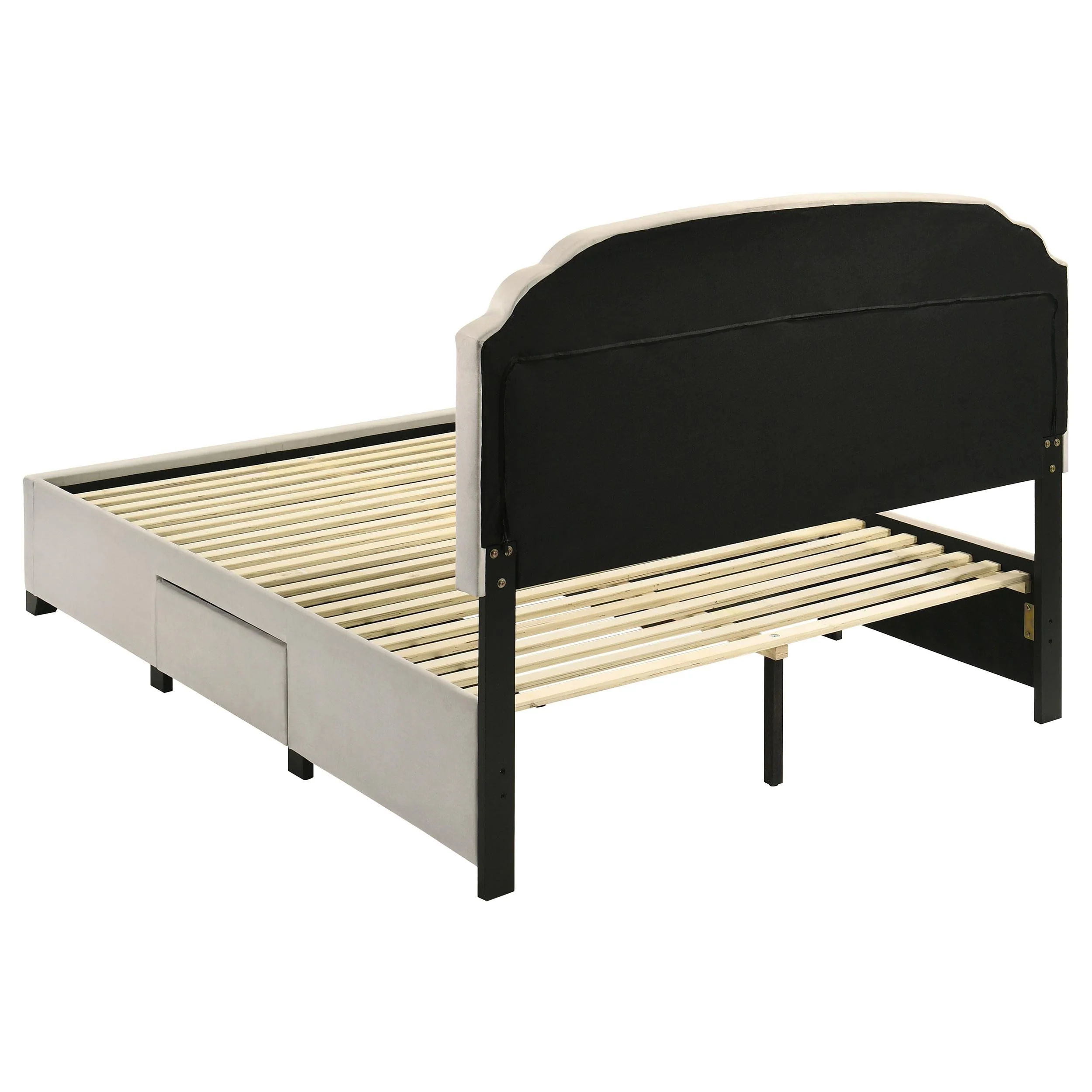 Marianna Cream 4-Drawer Upholstered Eastern King Storage Bed - Image 7