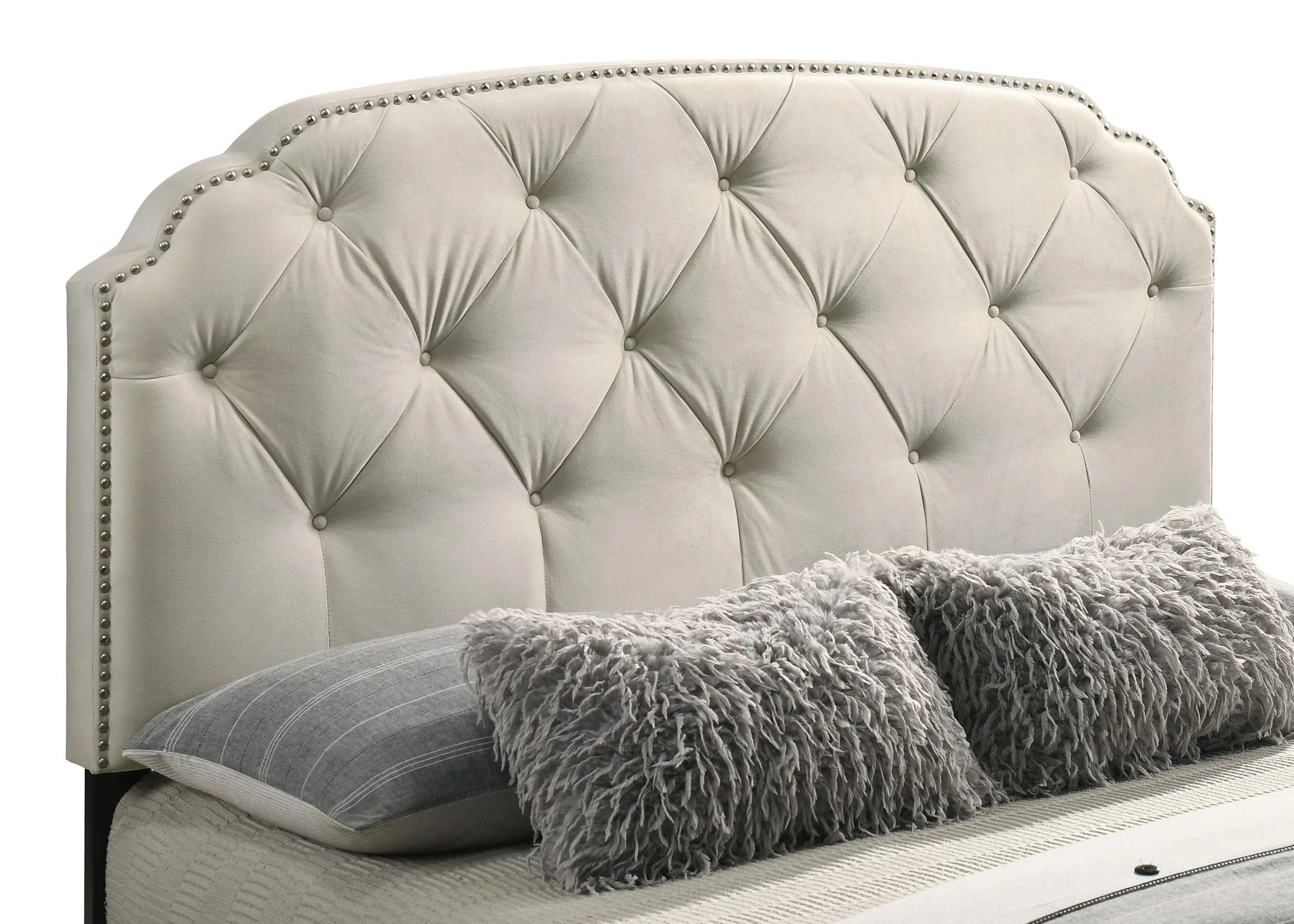 Marianna Cream 4-Drawer Upholstered Eastern King Storage Bed - Image 9