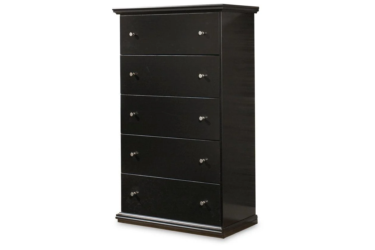 Maribel Black Chest of Drawers - Image 2