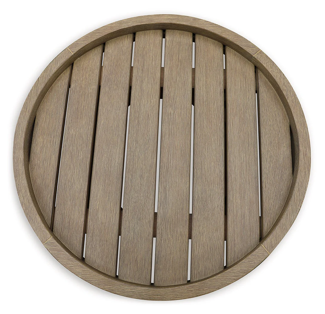 Marina Sun Beige Outdoor End Table - Image 3