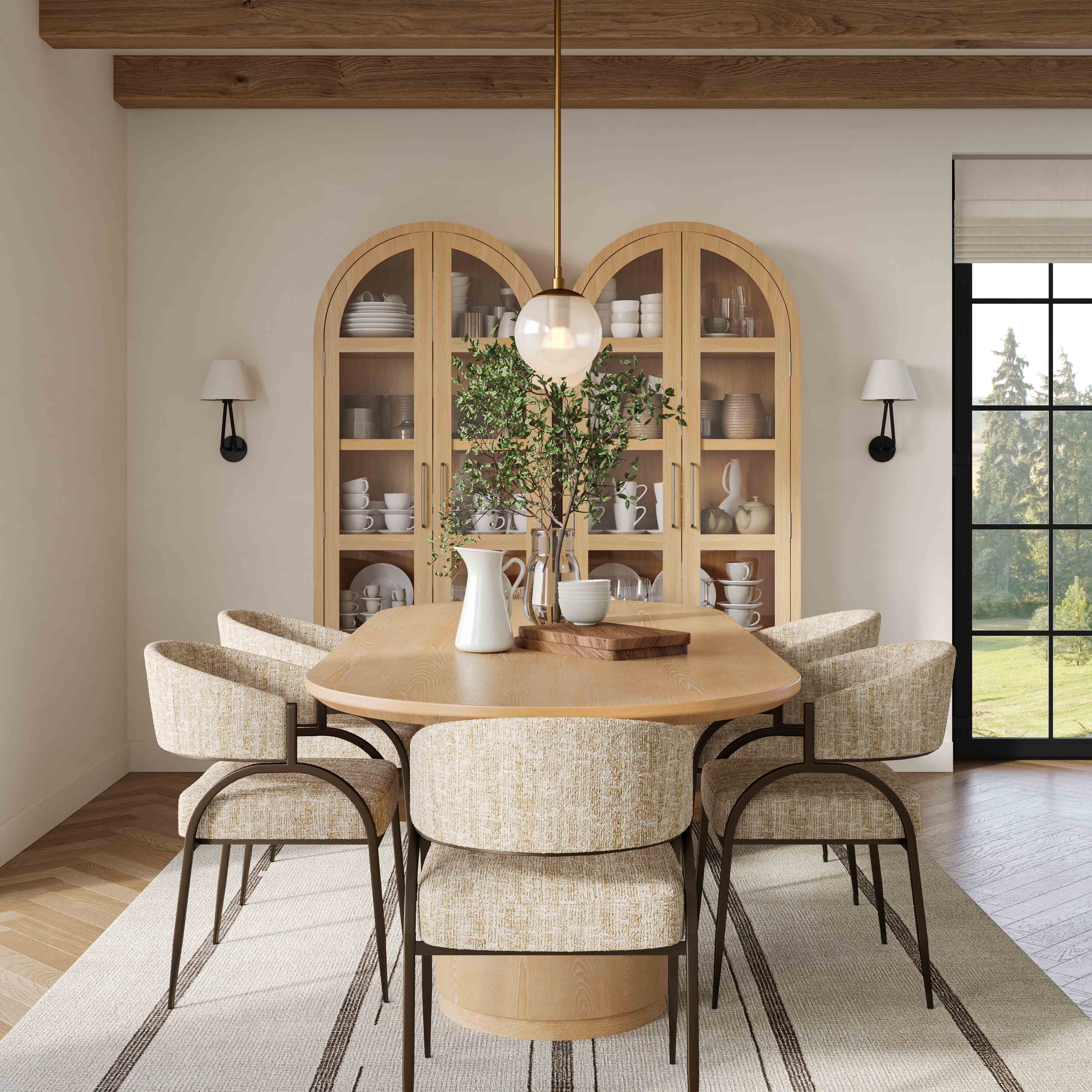 Marlow Wood 102" Oval Dining Table - Image 8