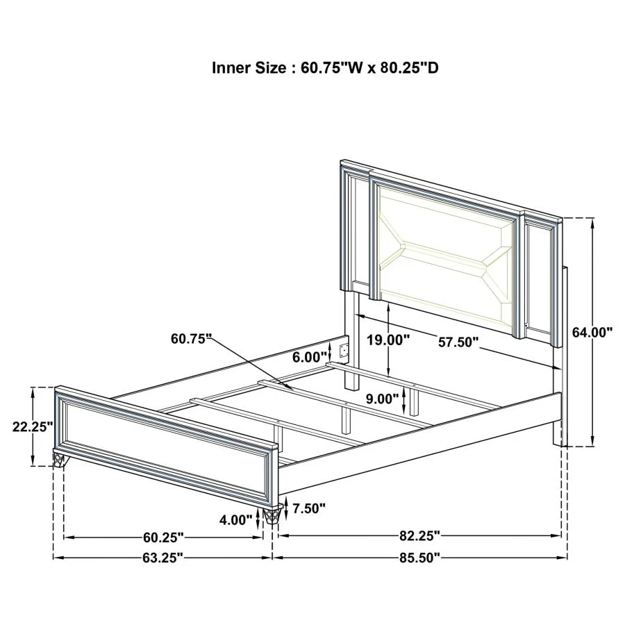 Marmore White 4-Piece Queen Bedroom Set - Image 16