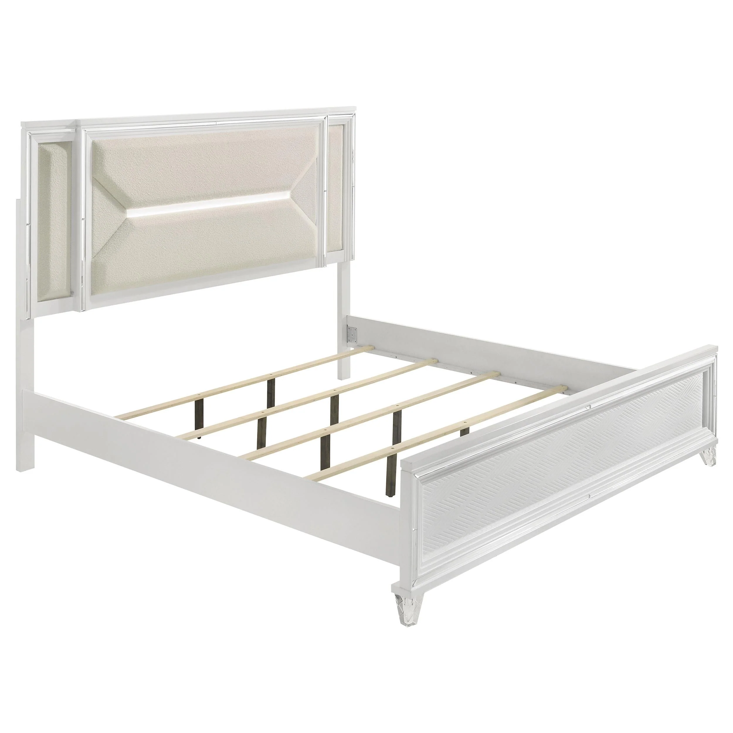 Marmore White 4-Piece Queen Bedroom Set - Image 3