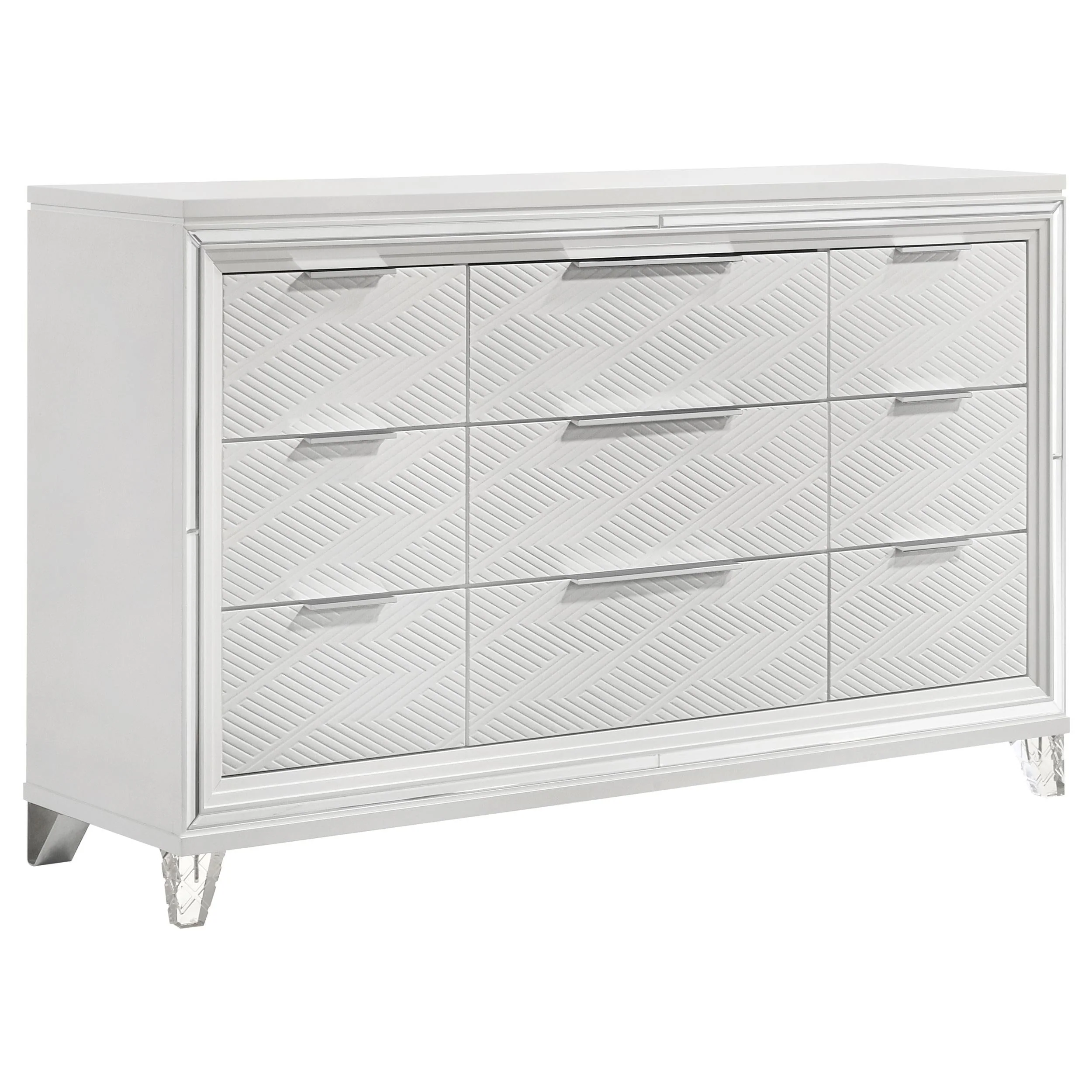 Marmore White 4-Piece Queen Bedroom Set - Image 7