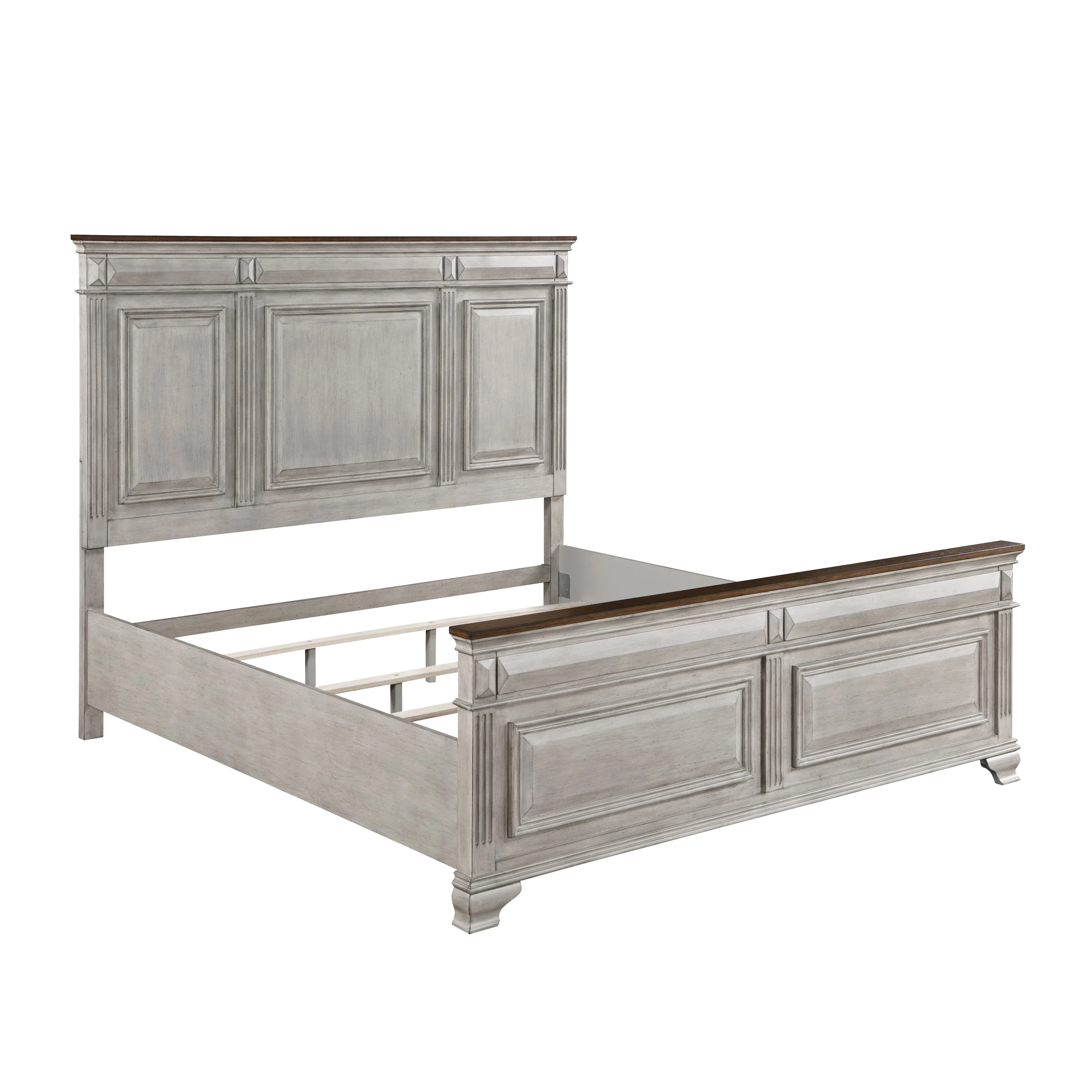 Marquette Gray/Brown King Panel Bed - Image 3