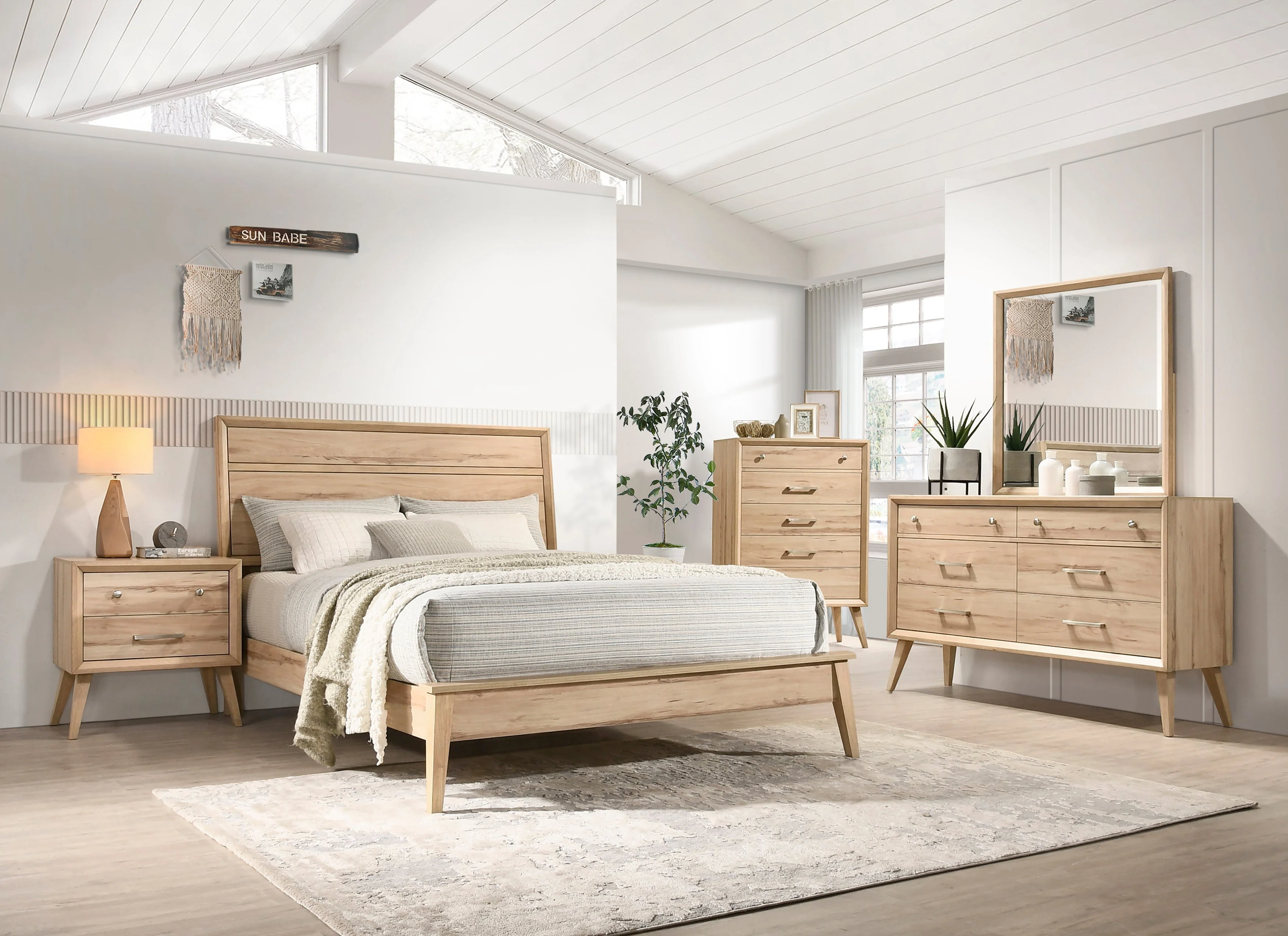 Marrin Natural Oak Nightstand - Image 3