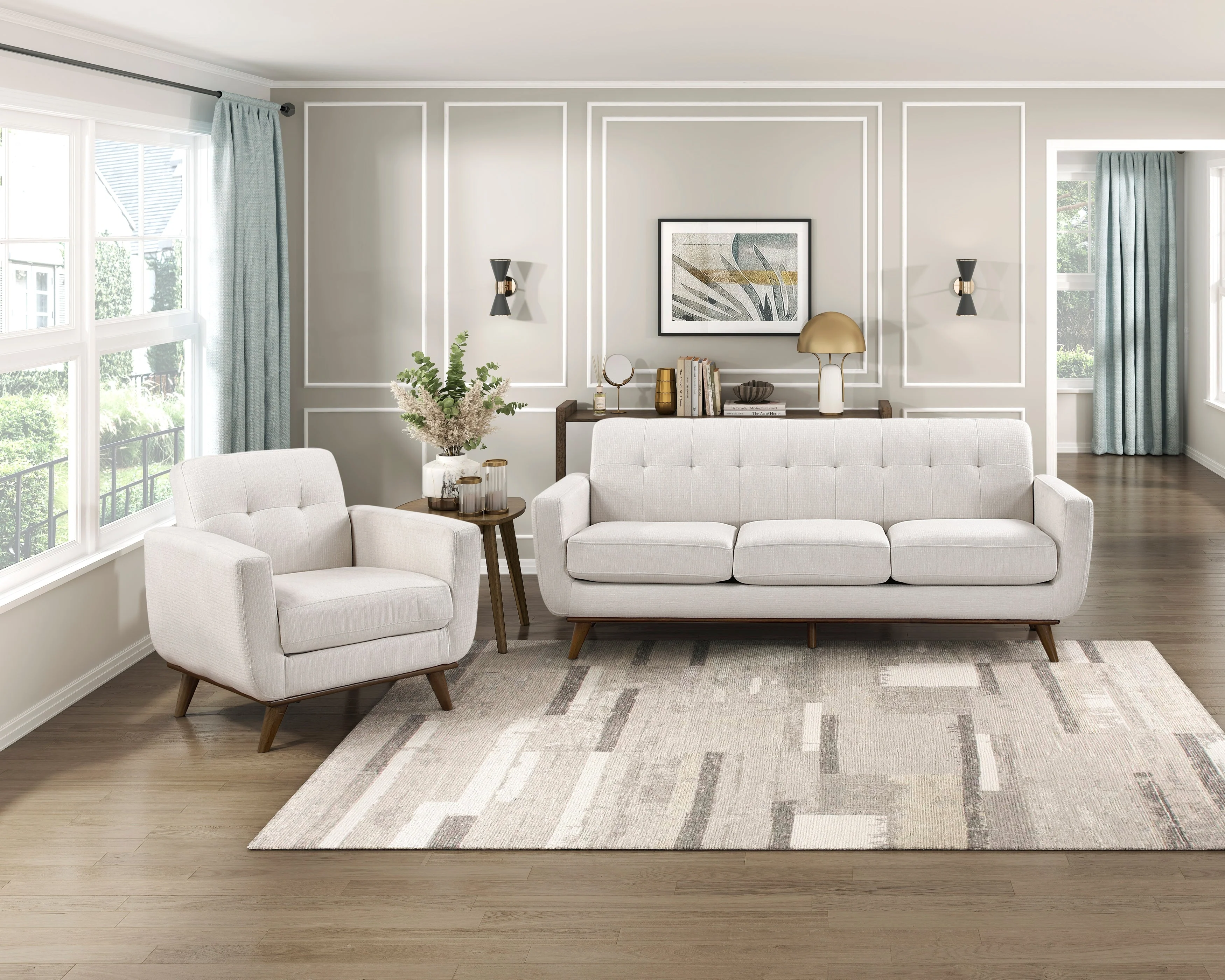 Martina Beige Sofa - Image 2