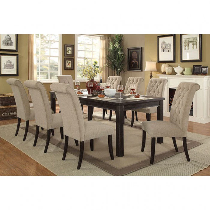 Mashall Beige/Antique Black Side Chair - Image 3