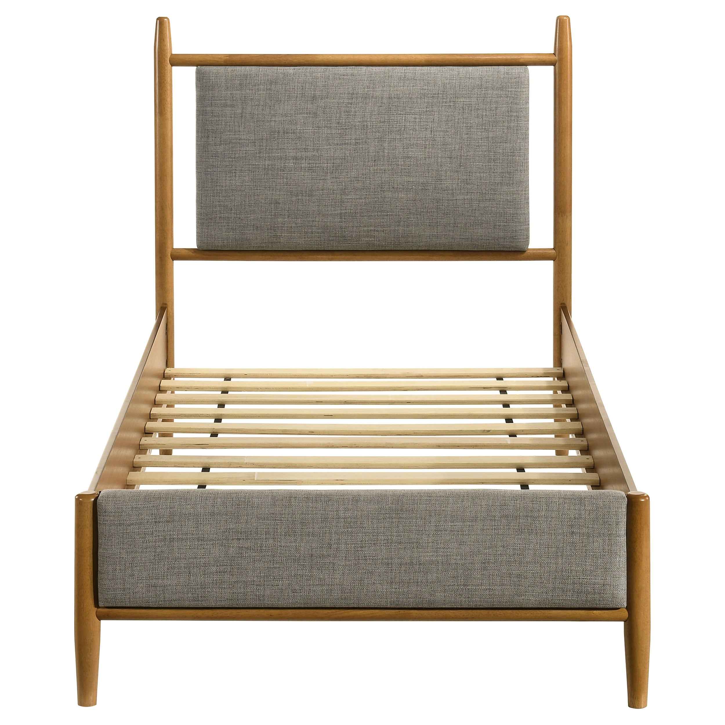 Mason Light Brown 46-inch Twin Panel Platform Bed - Image 4