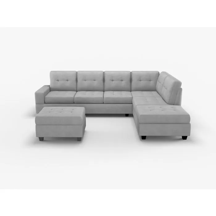 Maston Dark Gray 2-Piece Reversible Sectional with Drop-Down Cup Holders - Image 2