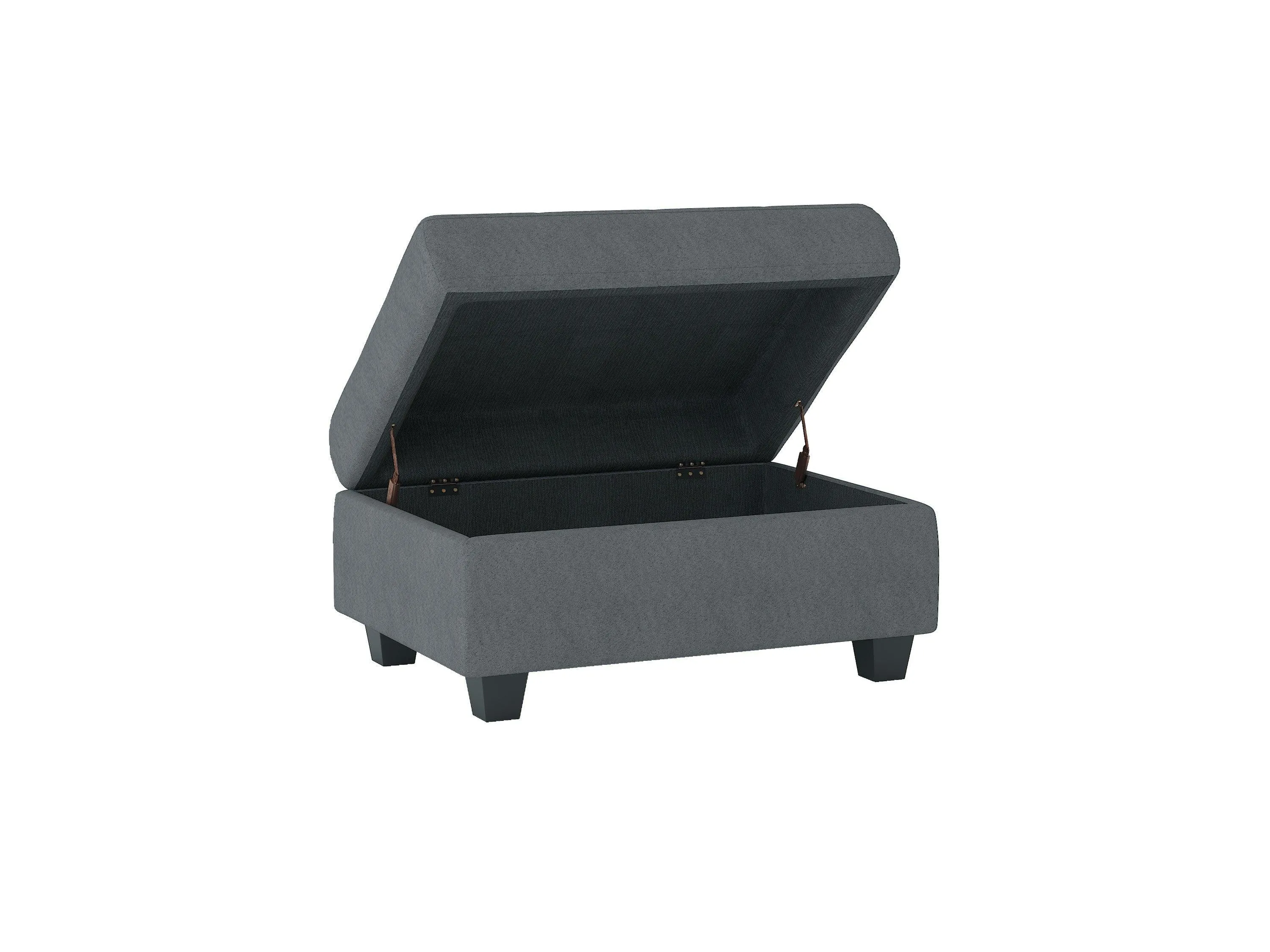 Maston Dark Gray Ottoman - Image 3