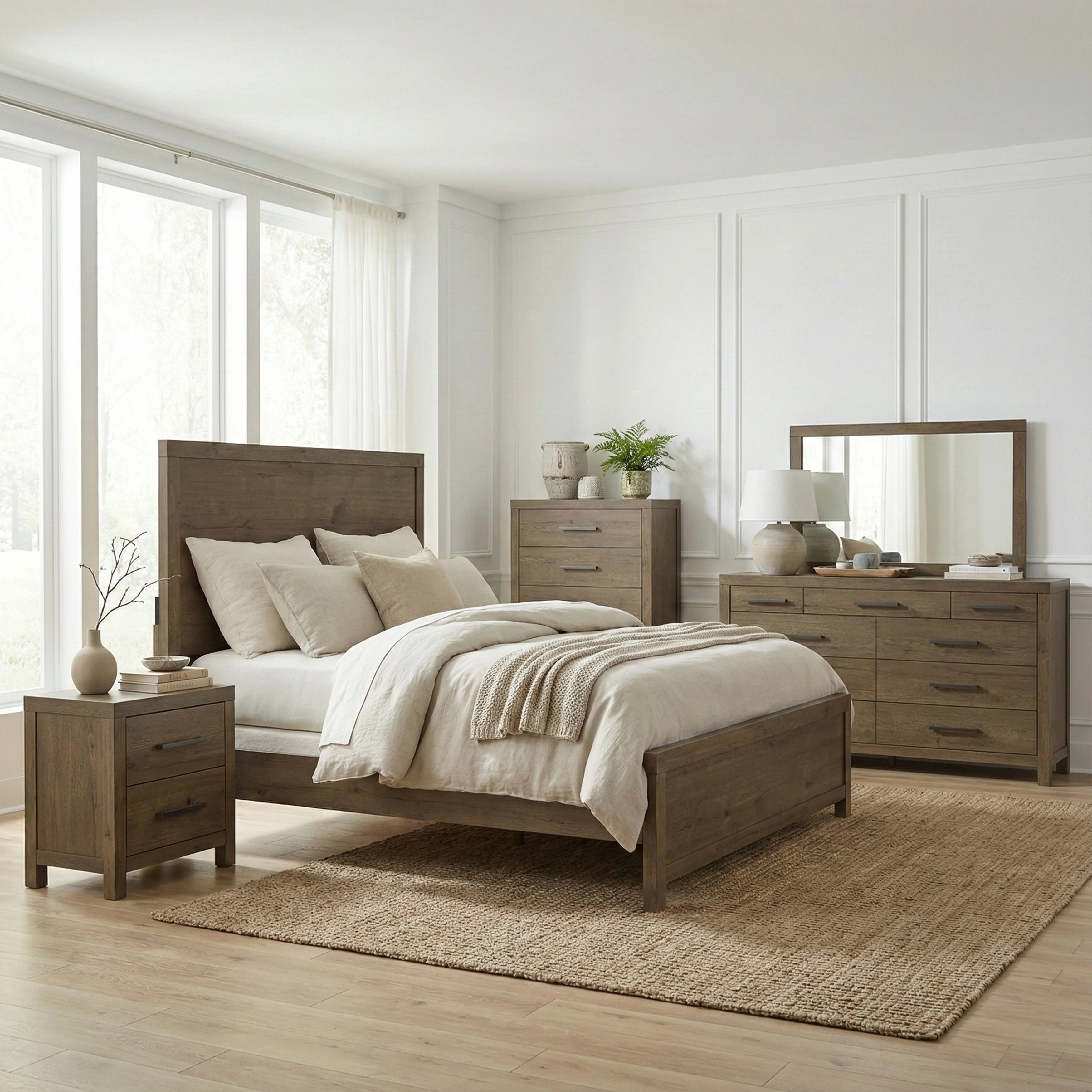 Matisse Brown California King Panel Bed - Image 13