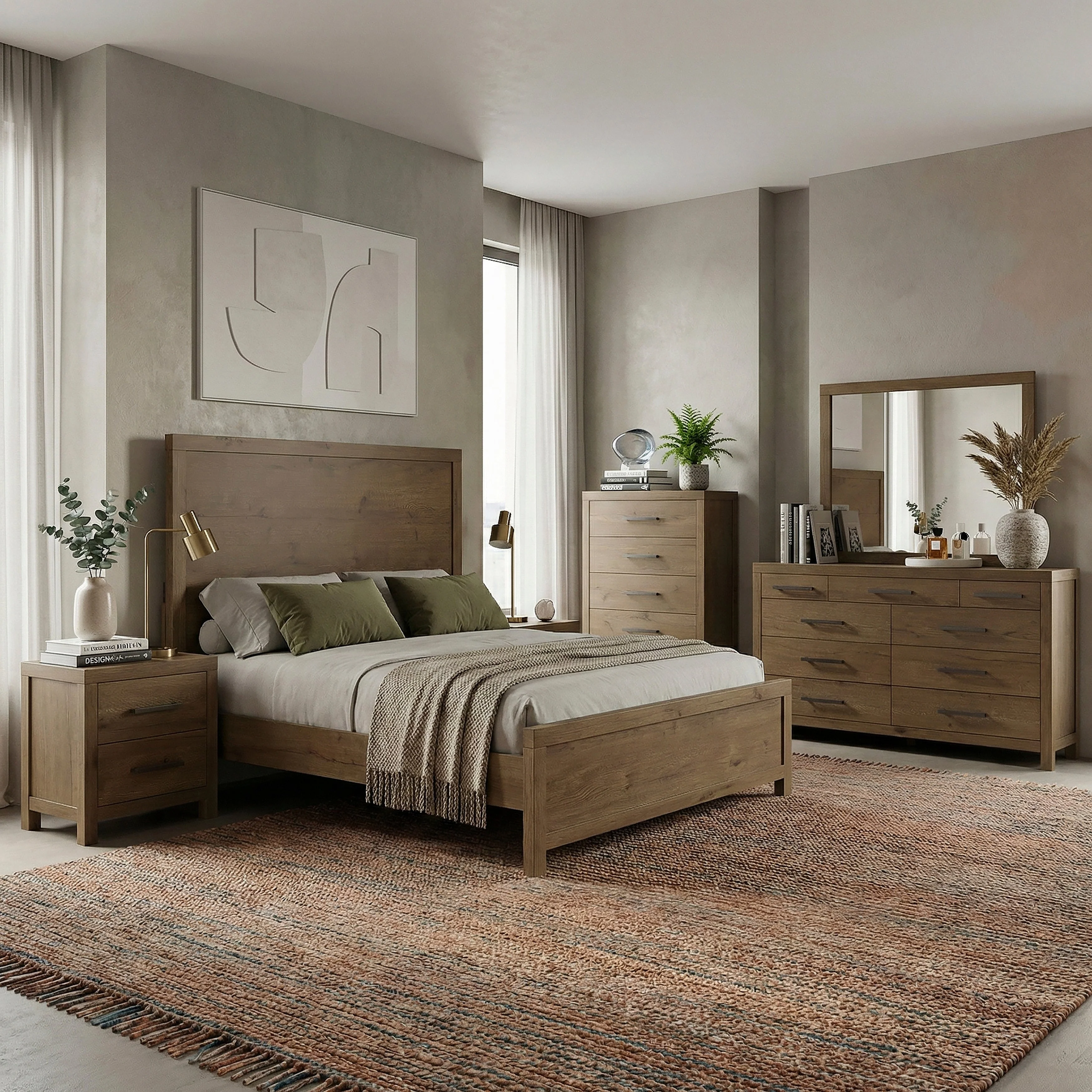 Matisse Brown California King Panel Bed - Image 14