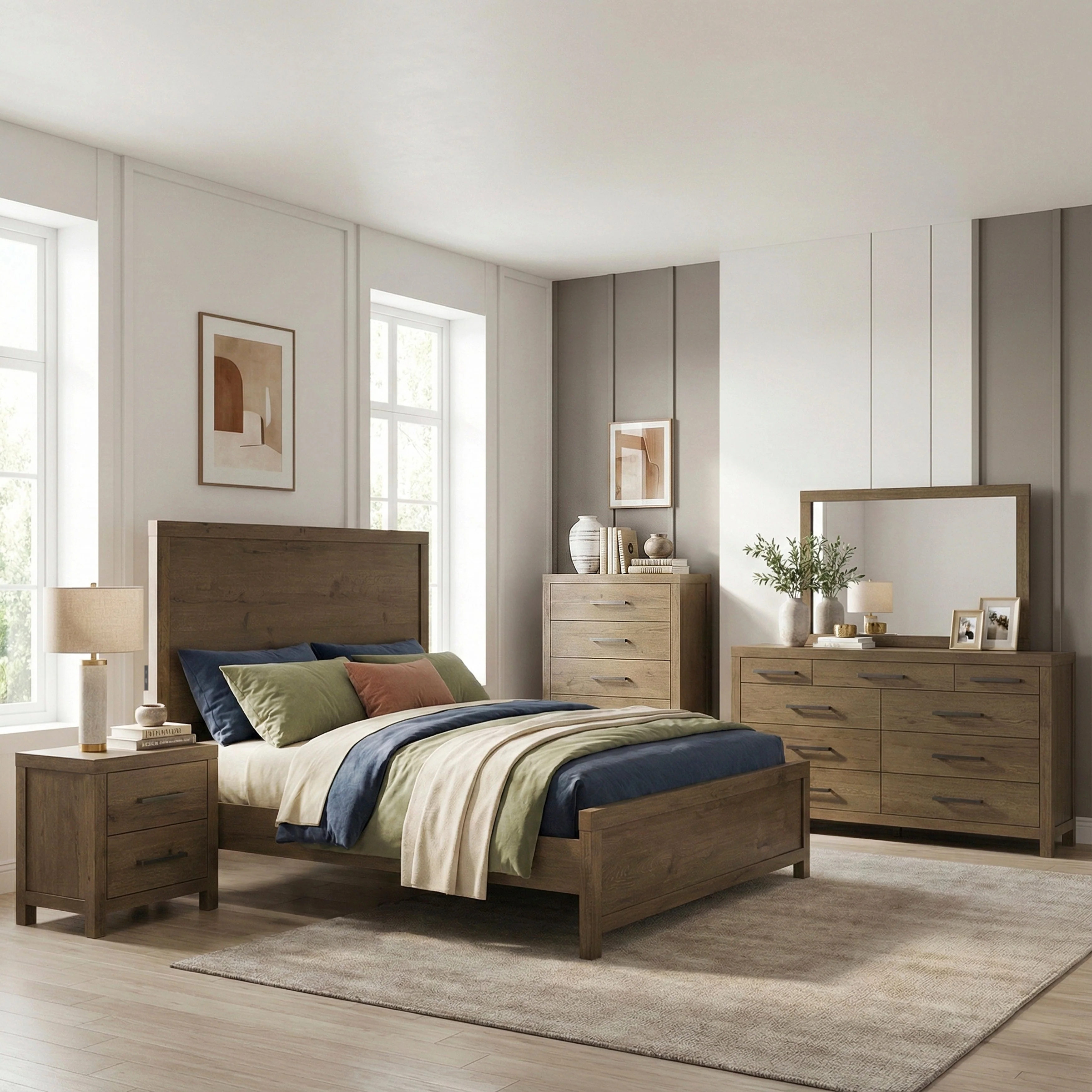 Matisse Brown California King Panel Bed - Image 15