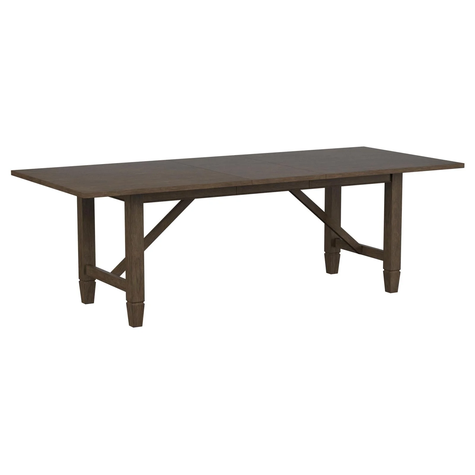 Matisse Brown Rectangular Dining Table with 18" Removable Extension Leaf