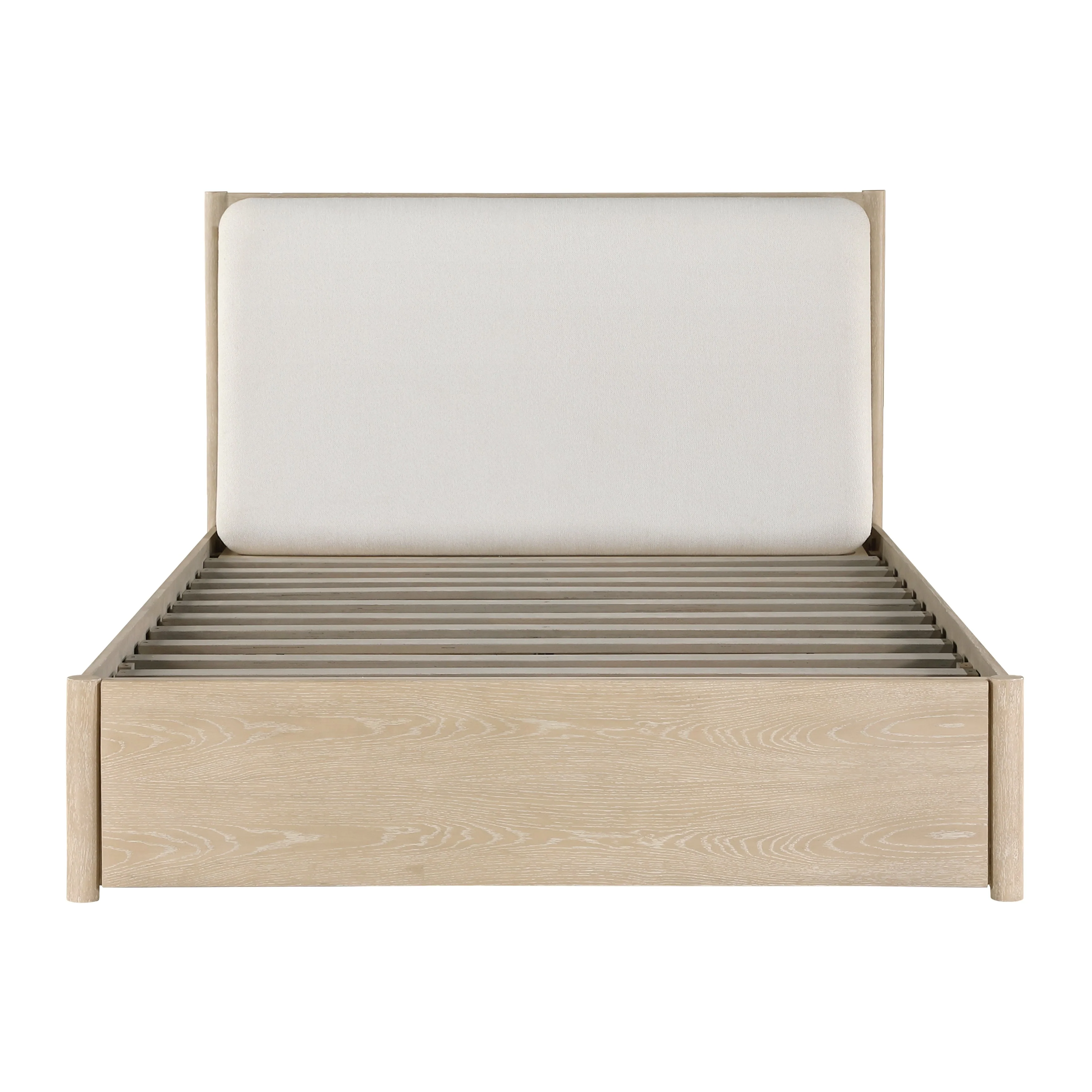 Matteo Light Oak Eastern King Platform Bed with Footboard Storage - Image 3