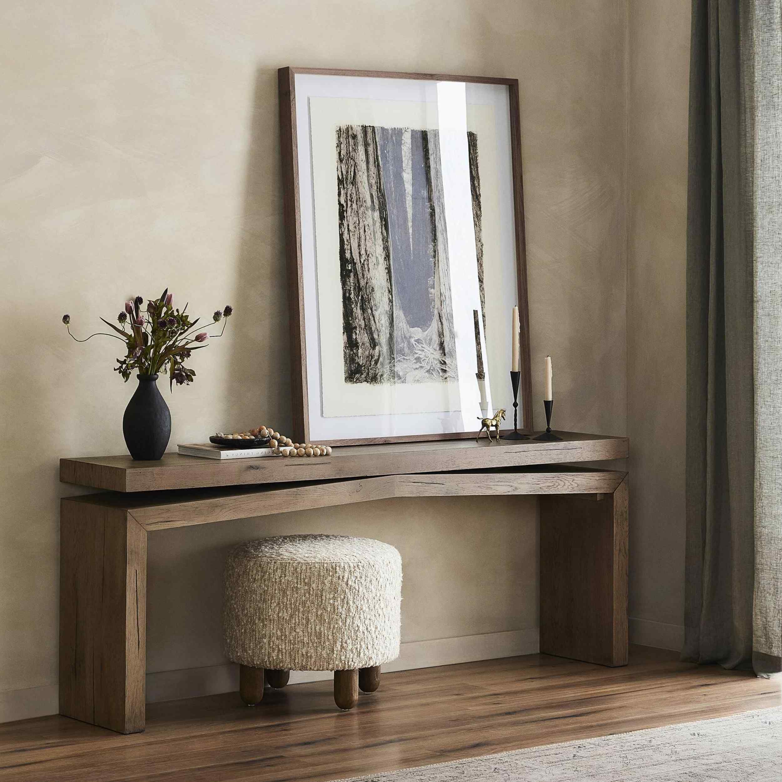Matthes Console Table, Rustic Grey by Four Hands - Image 10