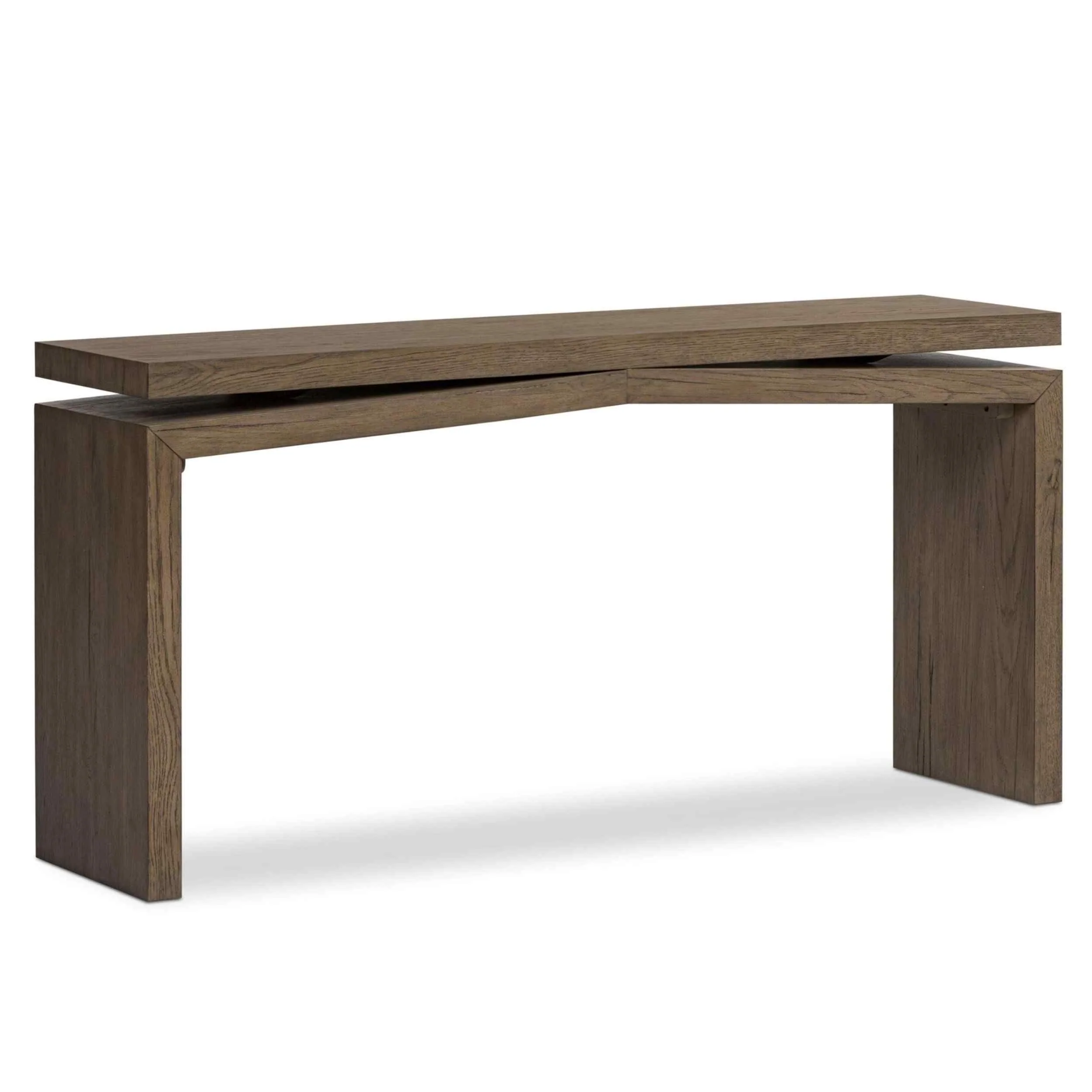 Matthes Console Table, Rustic Grey by Four Hands - Image 6