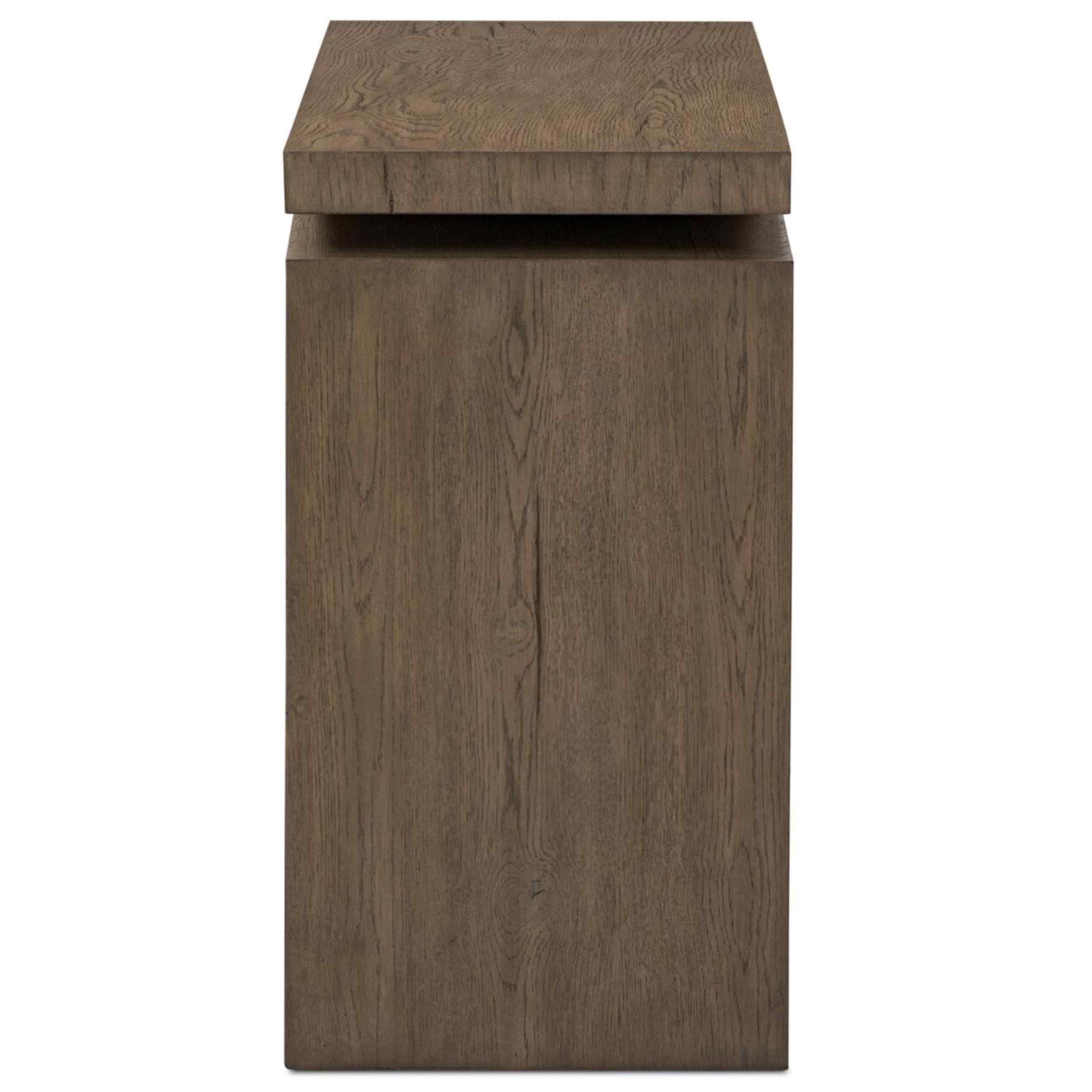 Matthes Console Table, Rustic Grey by Four Hands - Image 8