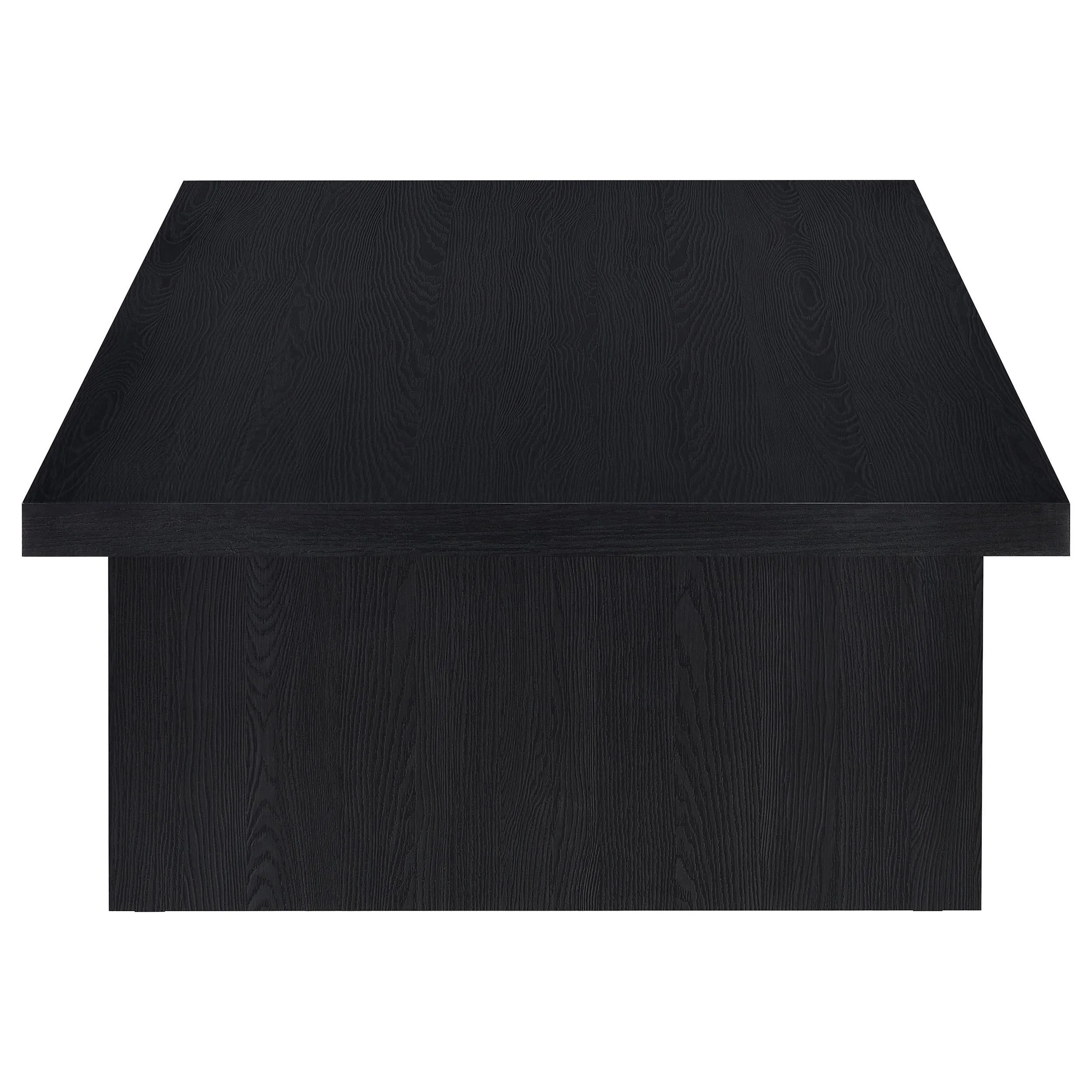 Max Black Rectangular Laminate Coffee Table - Image 3