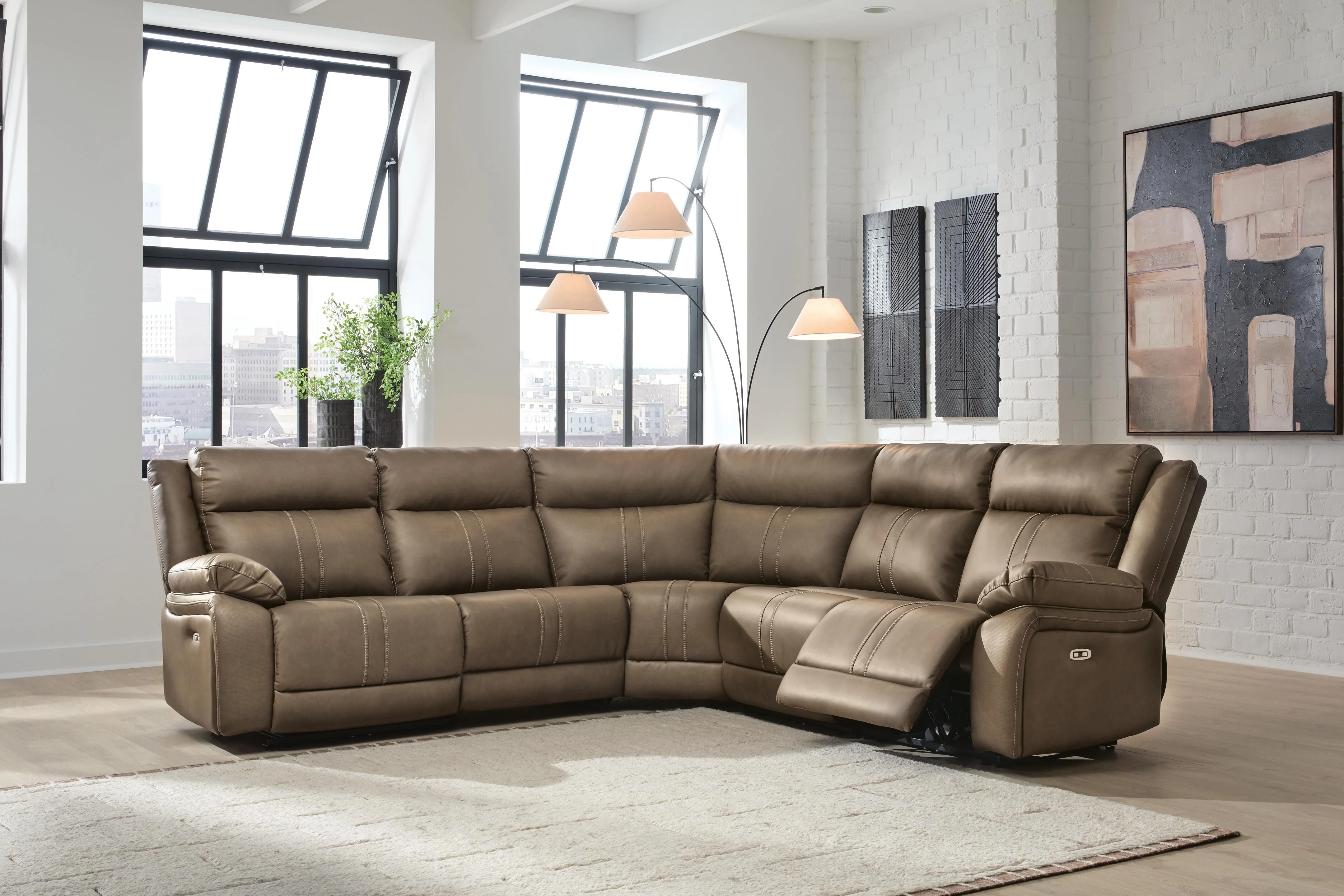 Max-Momentum Biscotti 5-Piece Power Reclining Sectional - Image 2