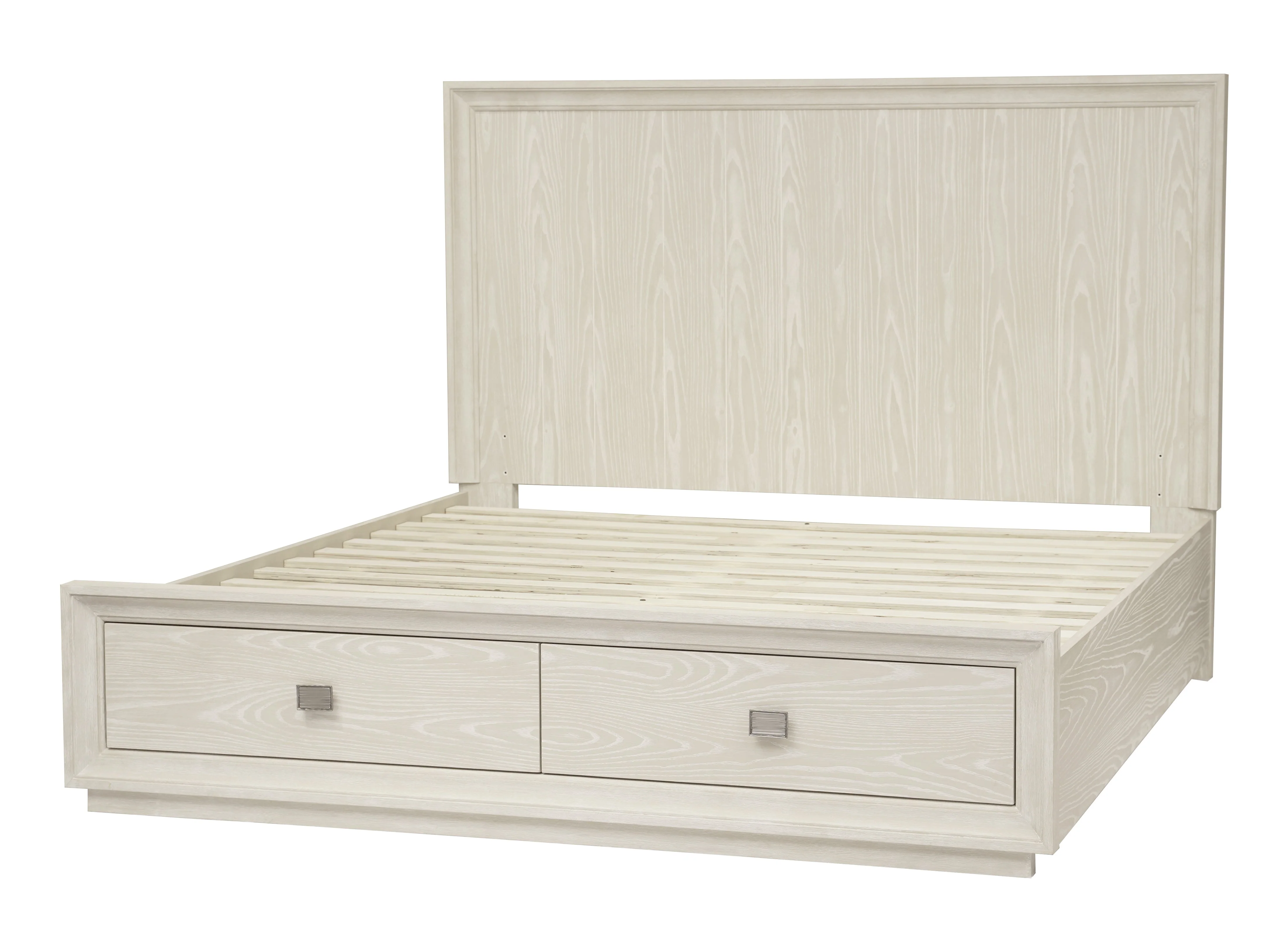 Maxime Two Drawer Footboard Full Storage Platform Bed In Ash - Image 10