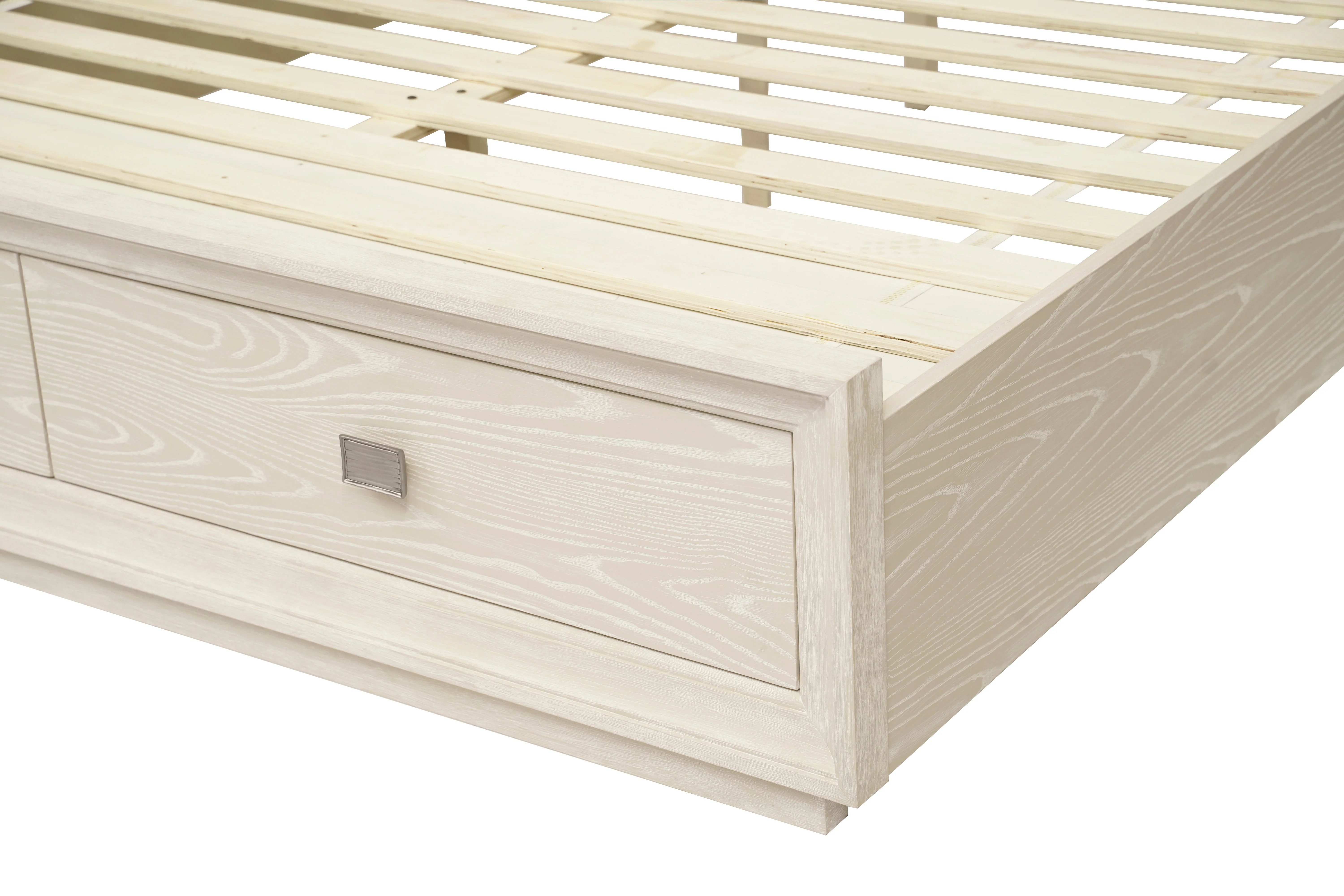 Maxime Two Drawer Footboard Full Storage Platform Bed In Ash - Image 12