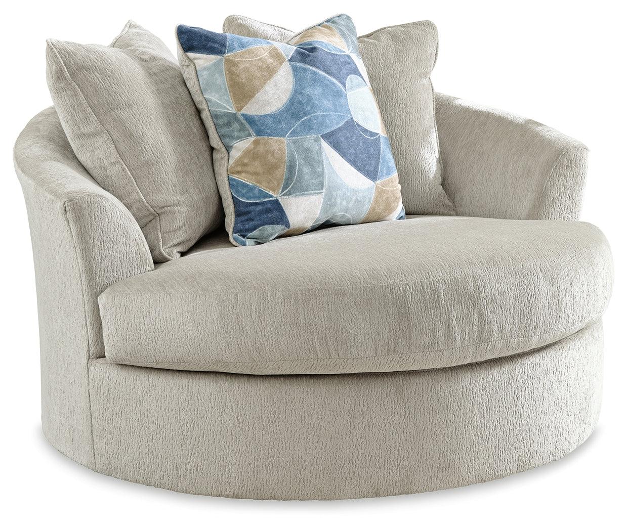 Maxon Place Stone Oversized Swivel Accent Chair - Image 2
