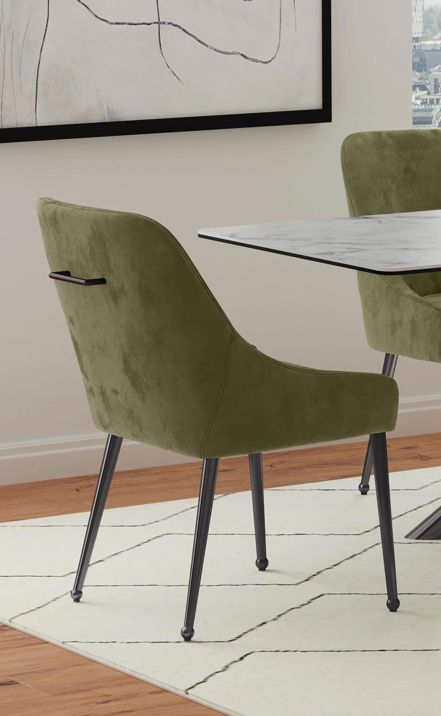 Mayette Olive Dining Side Chair, Set of 2 - Image 13