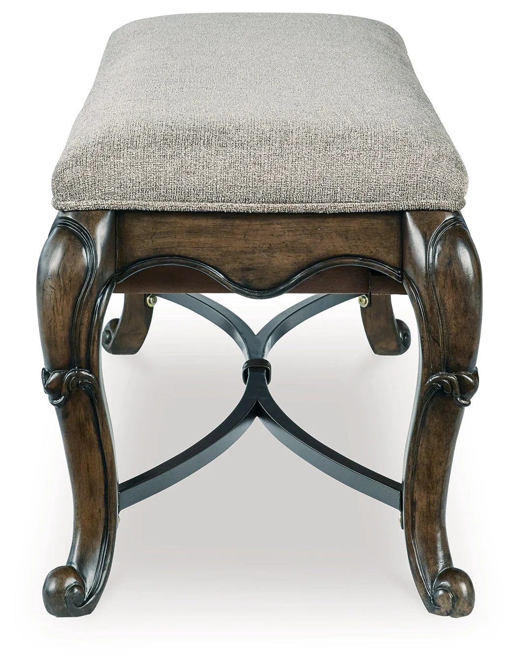 Maylee Dark Brown Dining Table and 4 Chairs and Bench - Image 5