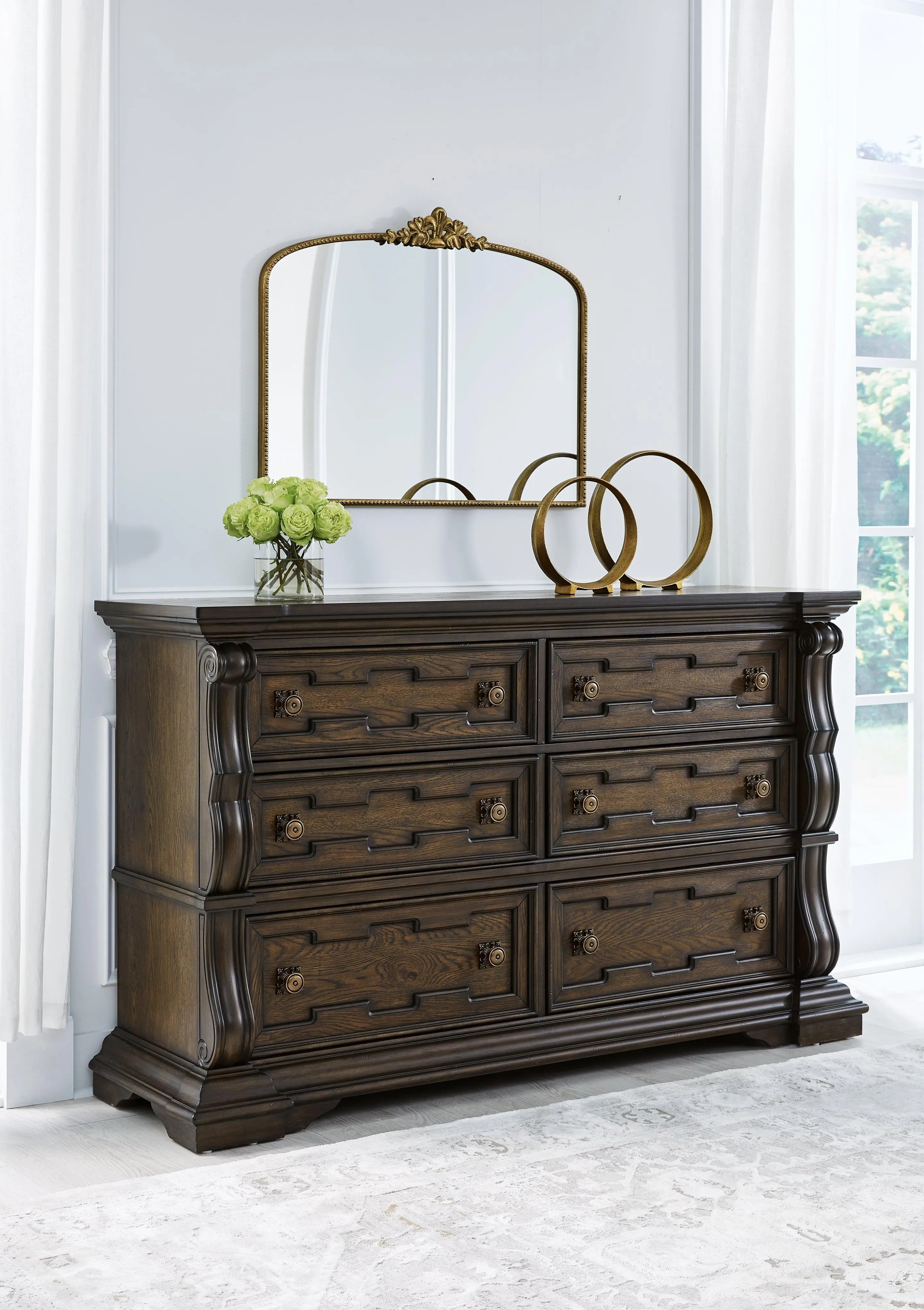 Maylee Dark Brown Dresser - Image 2