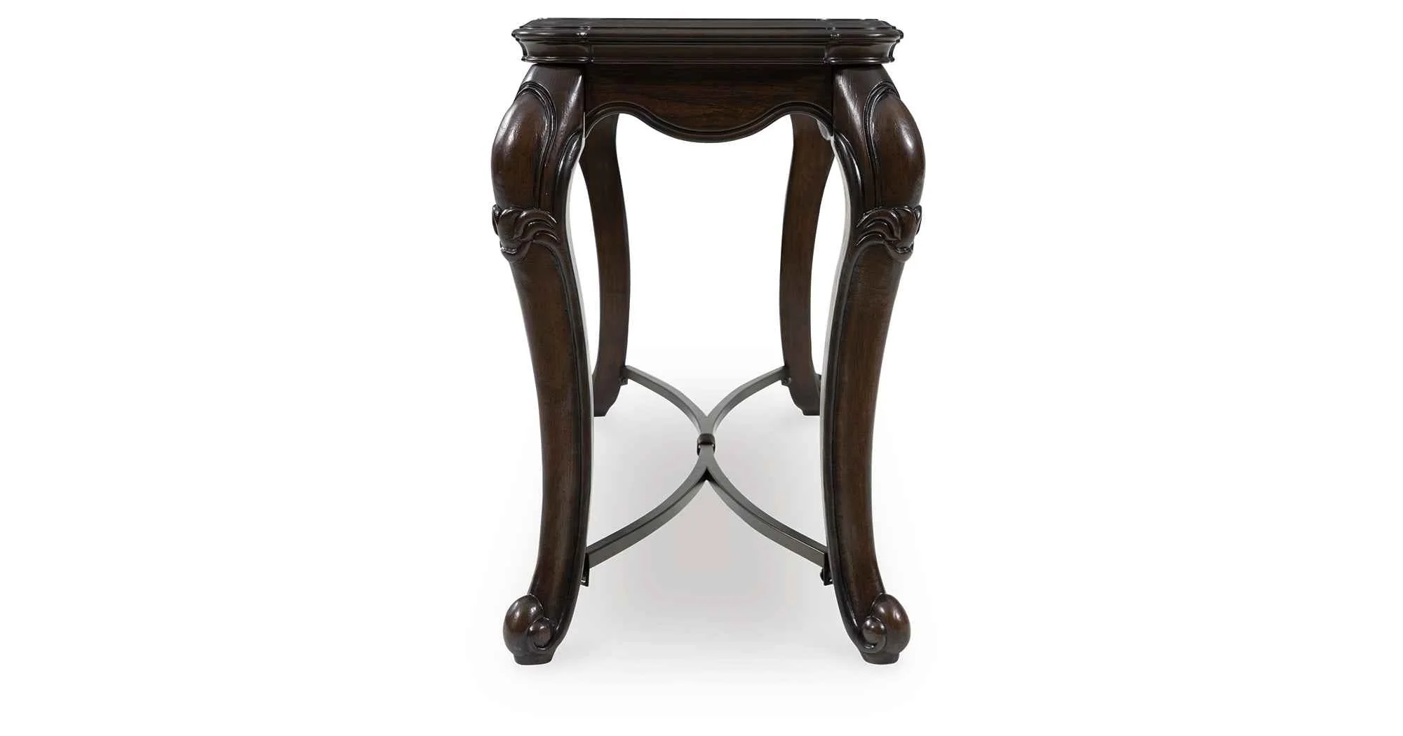 Maylee Dark Brown Sofa Table - Image 10