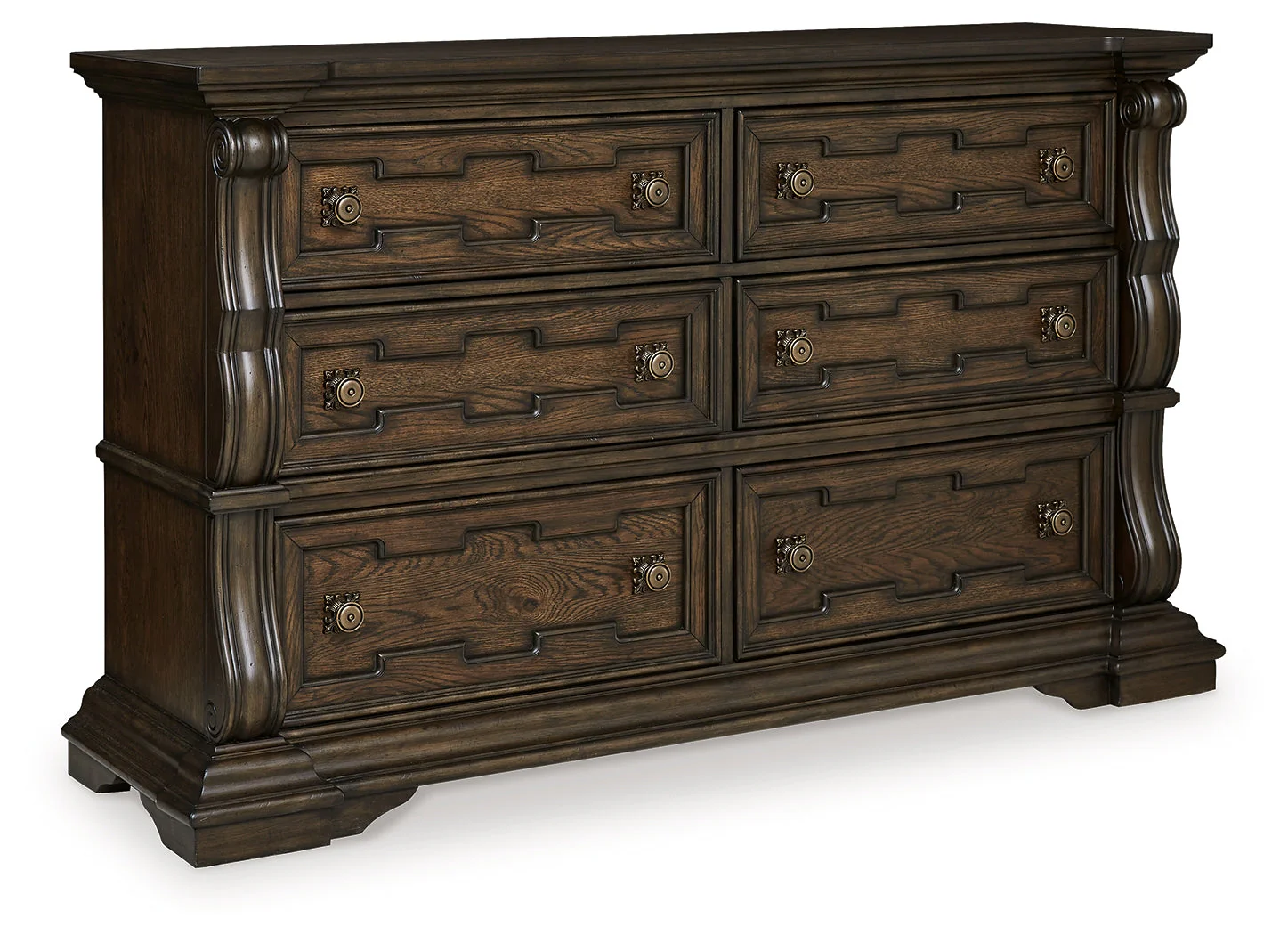 Maylee Dark Brown Upholstered Canopy Bedroom Set - Image 6