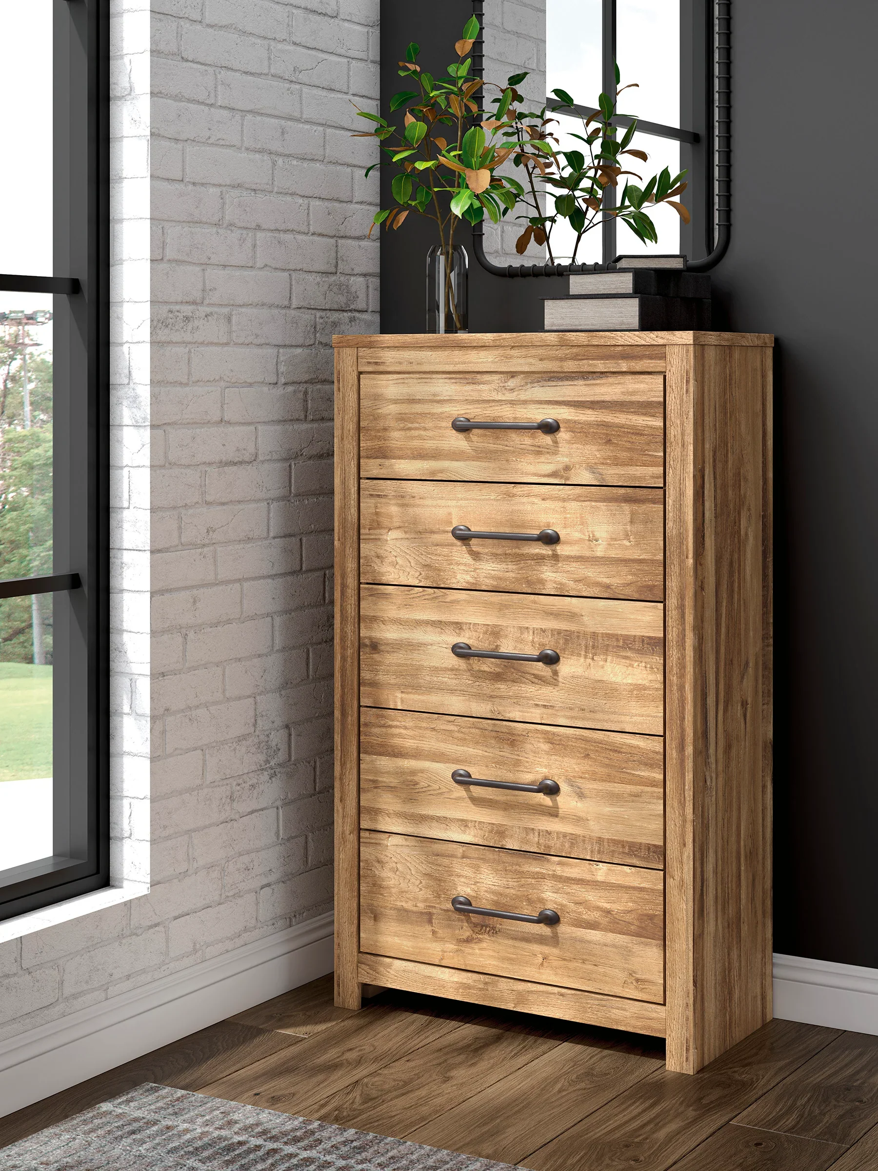 Maystonna Brown Panel Bedroom Set - Image 12