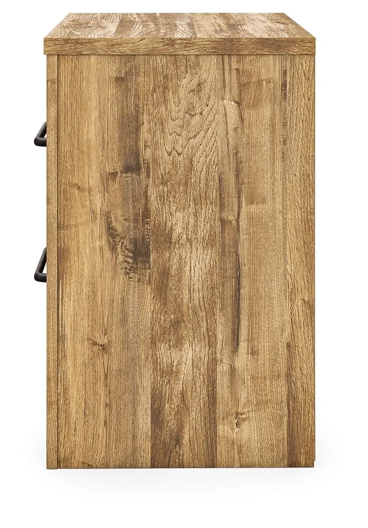 Maystonna Brown Two Drawer Nightstand - Image 7