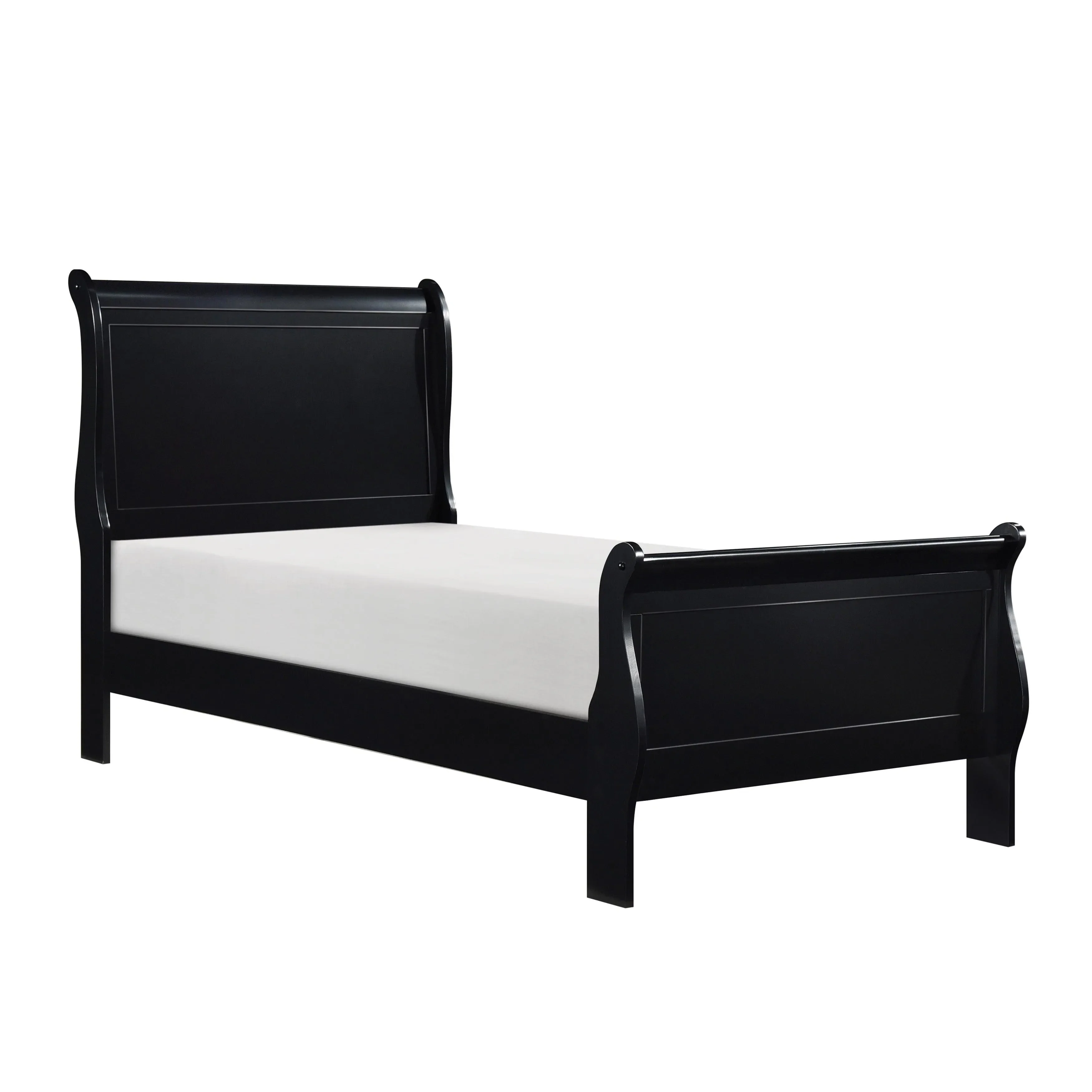 Mayville Black Twin Sleigh Bed - Image 3