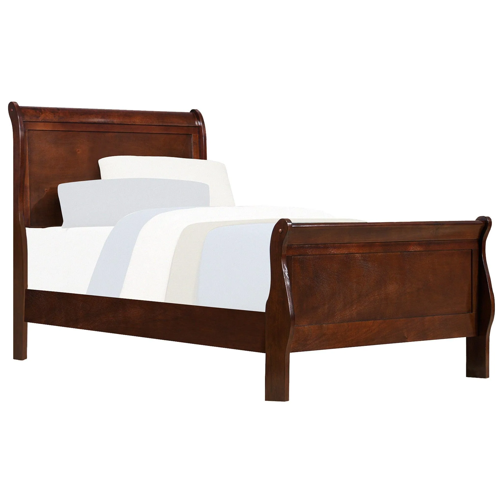 Mayville Brown Cherry Sleigh Youth Bedroom Set - Image 3