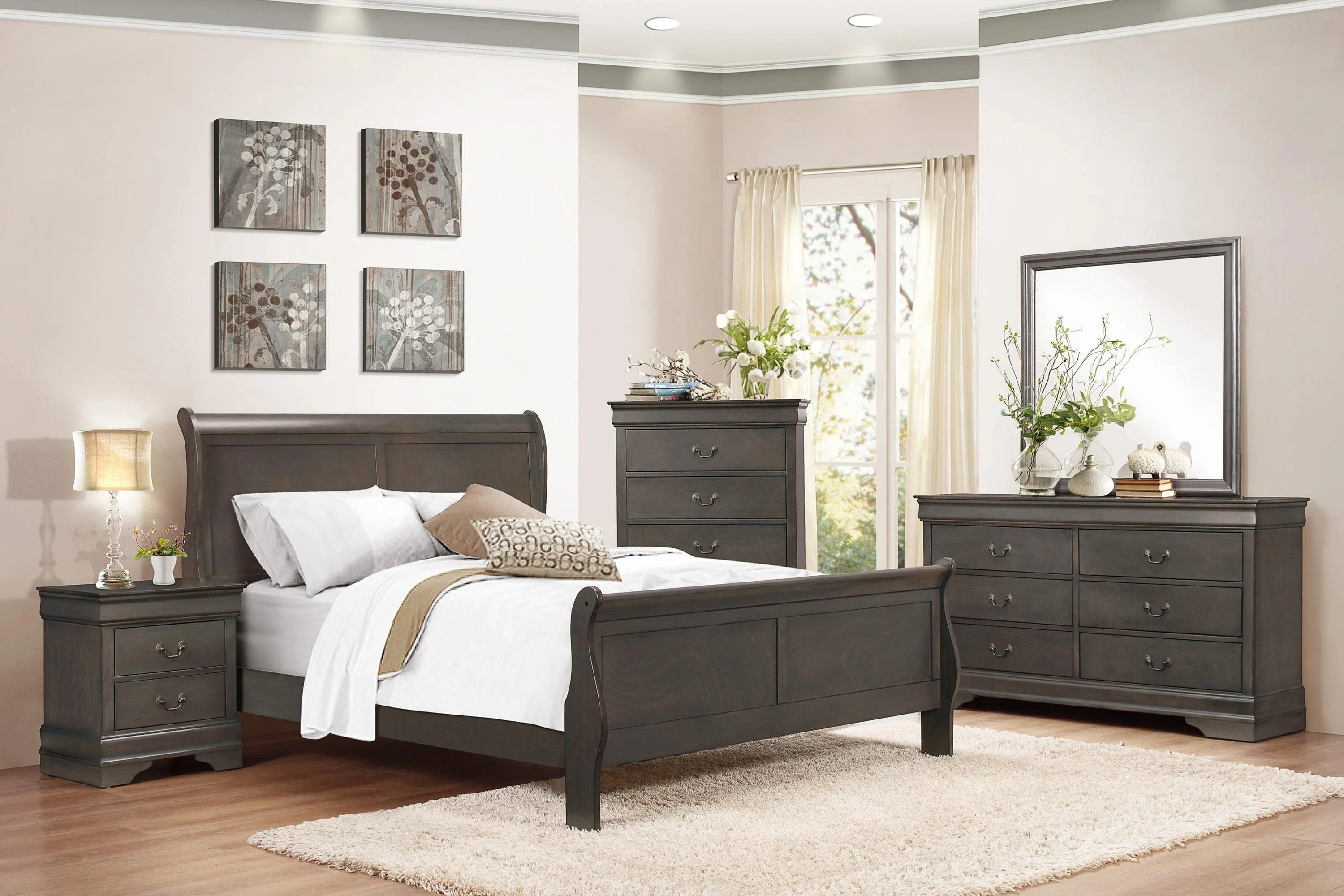 Mayville Stained Gray Nightstand - Image 2