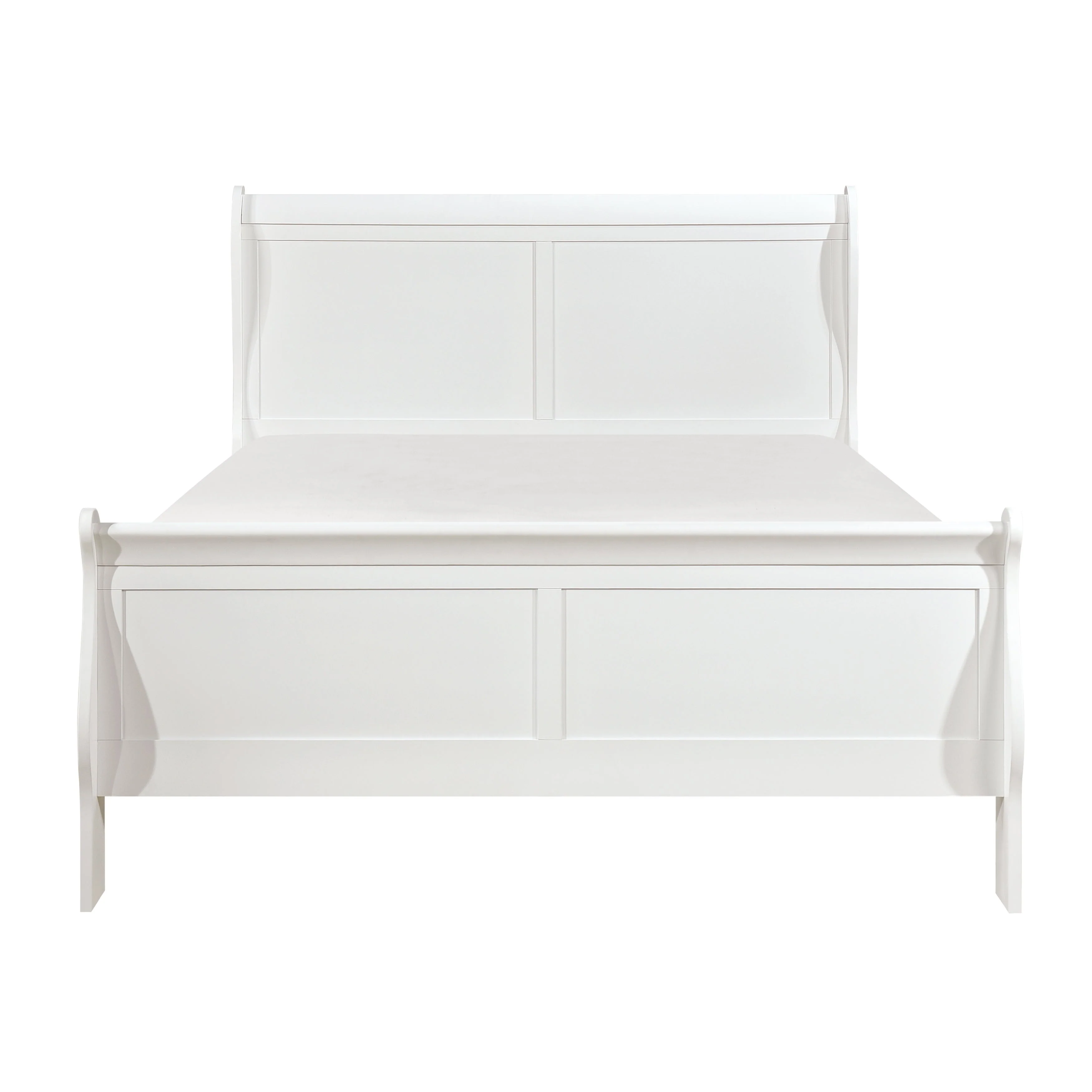 Mayville White California King Sleigh Bed