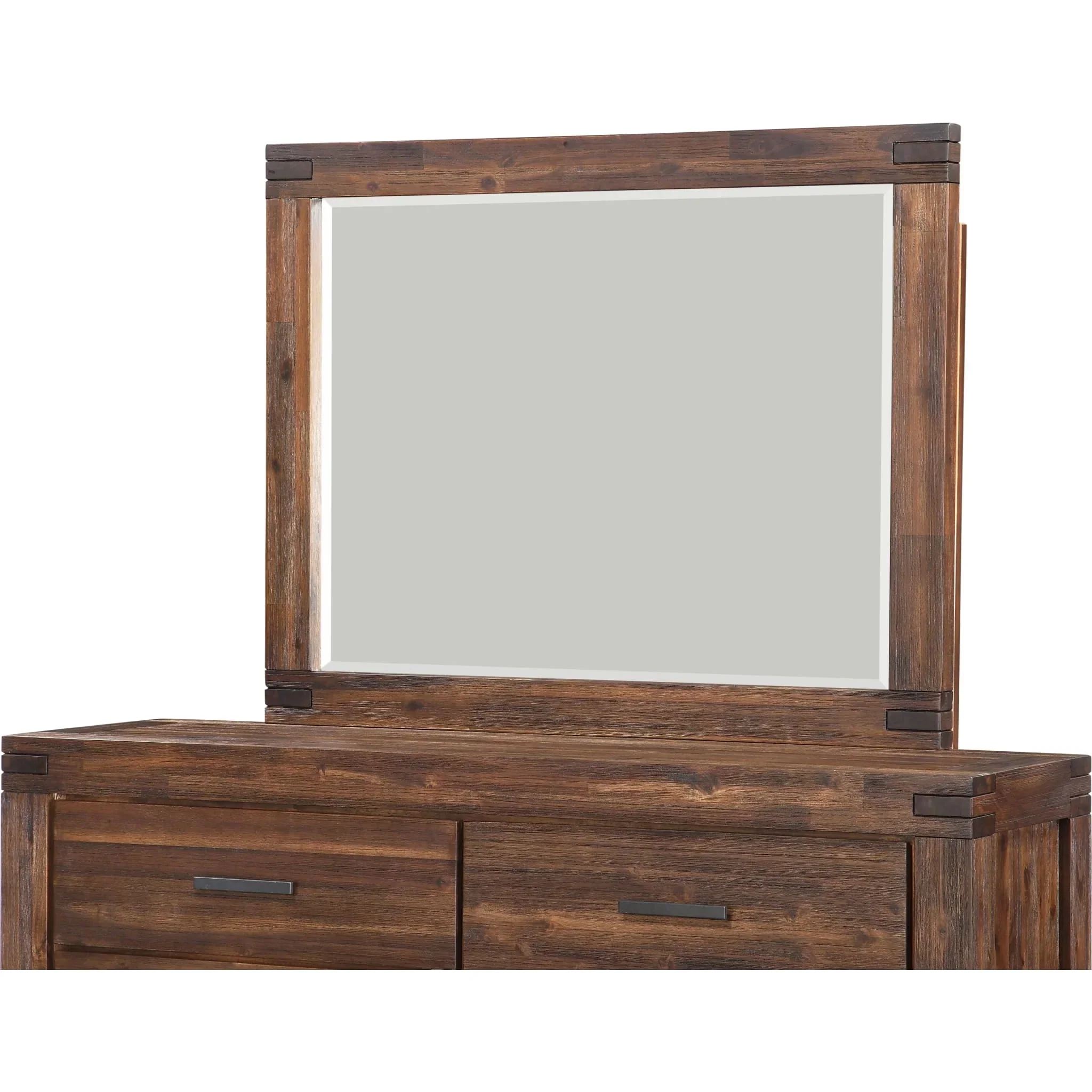 Meadow Solid Wood Mirror in Brick Brown - Image 3