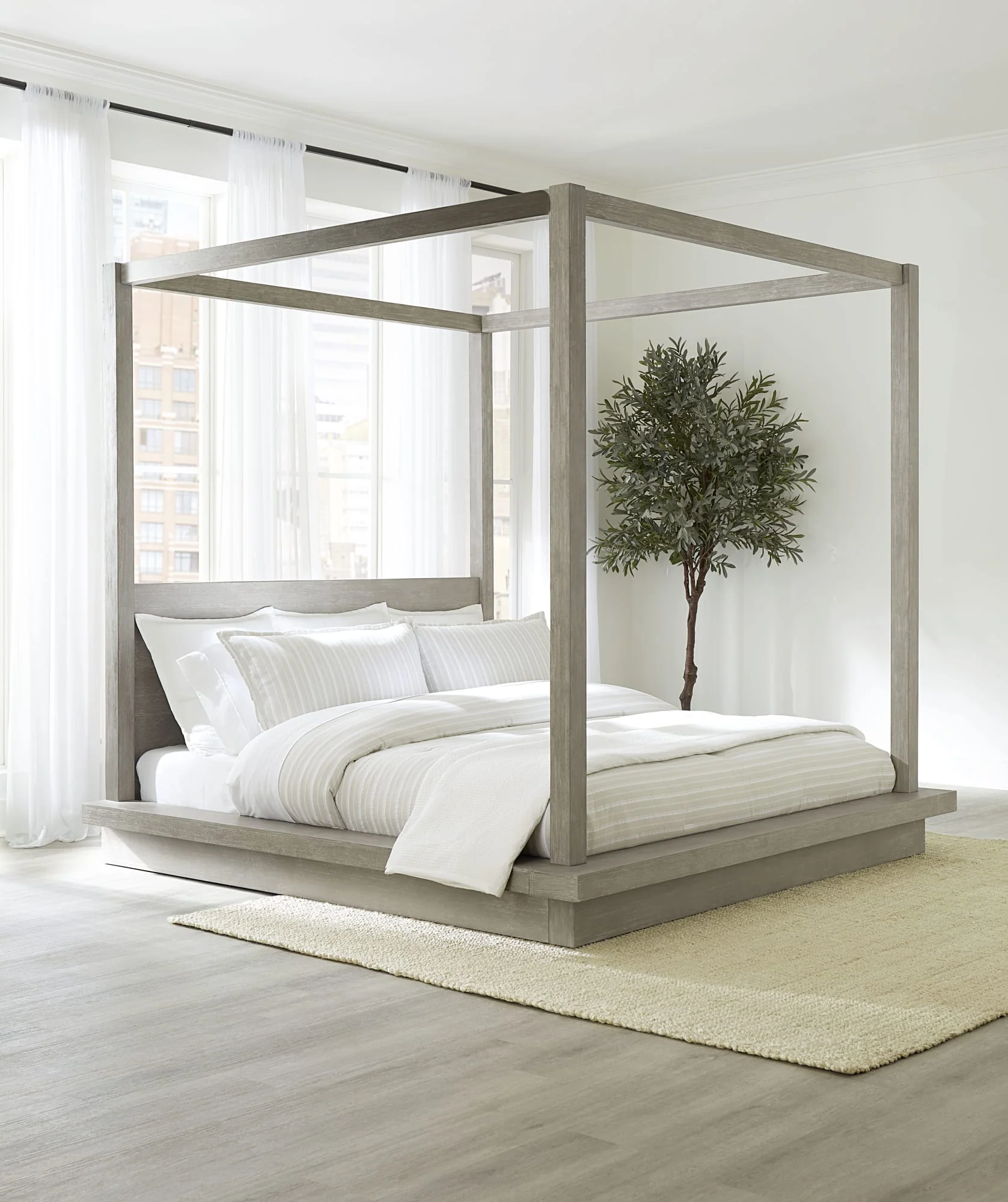 Melbourne Mineral Full Canopy Bed - Image 2