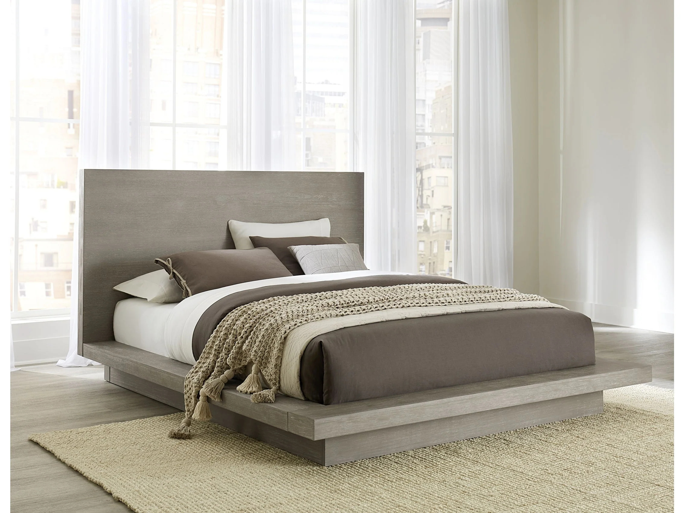 Melbourne Mineral Full Panel Bed