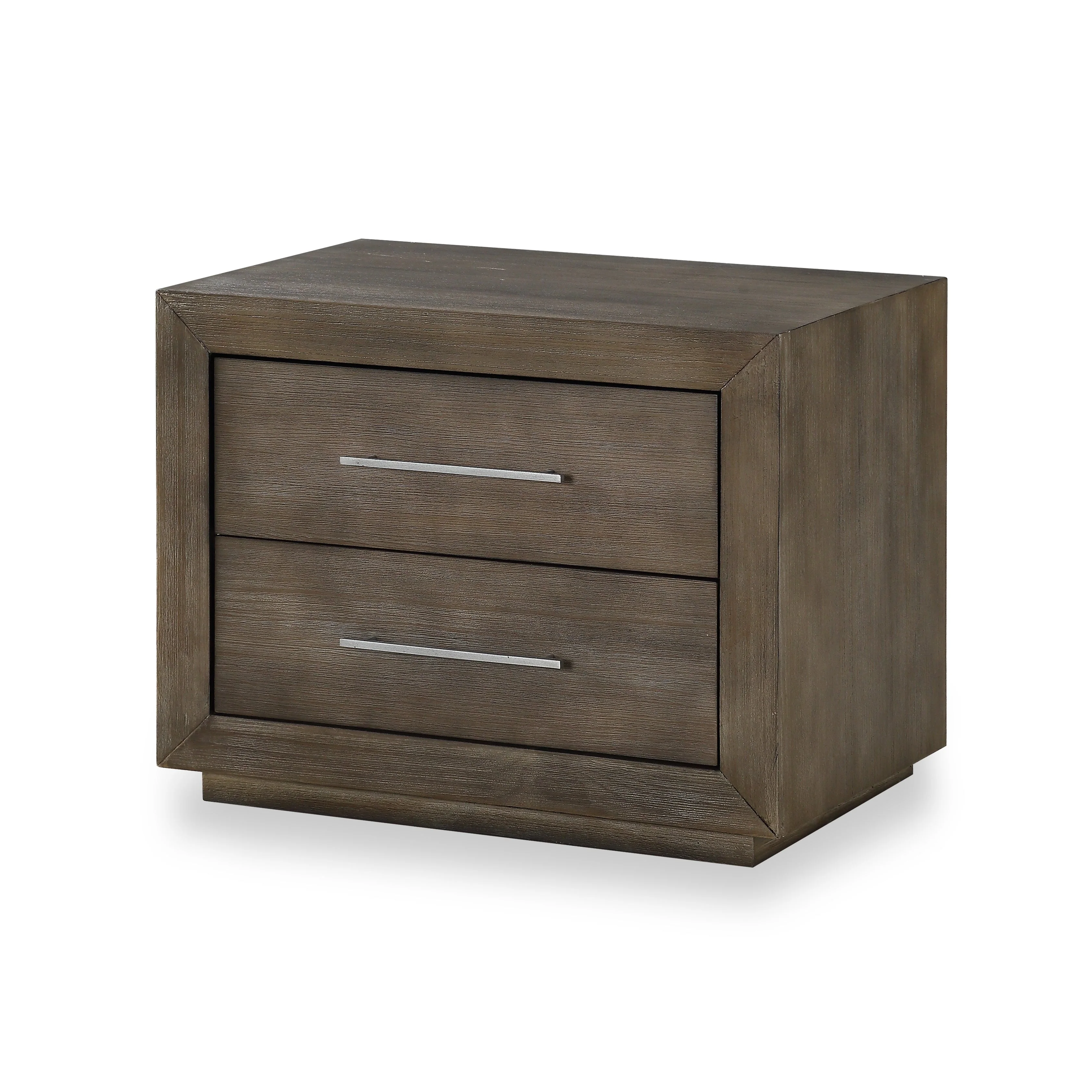 Melbourne Two Drawer Nightstand with USB in Dark Pine - Image 4