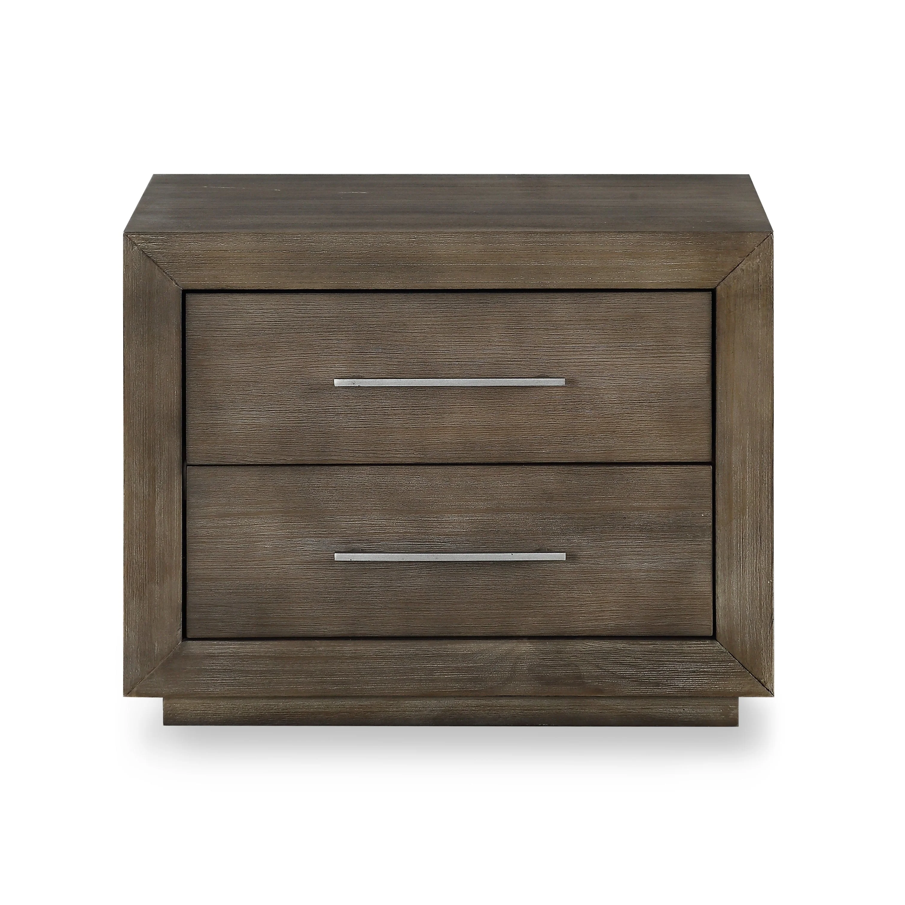 Melbourne Two Drawer Nightstand with USB in Dark Pine - Image 5